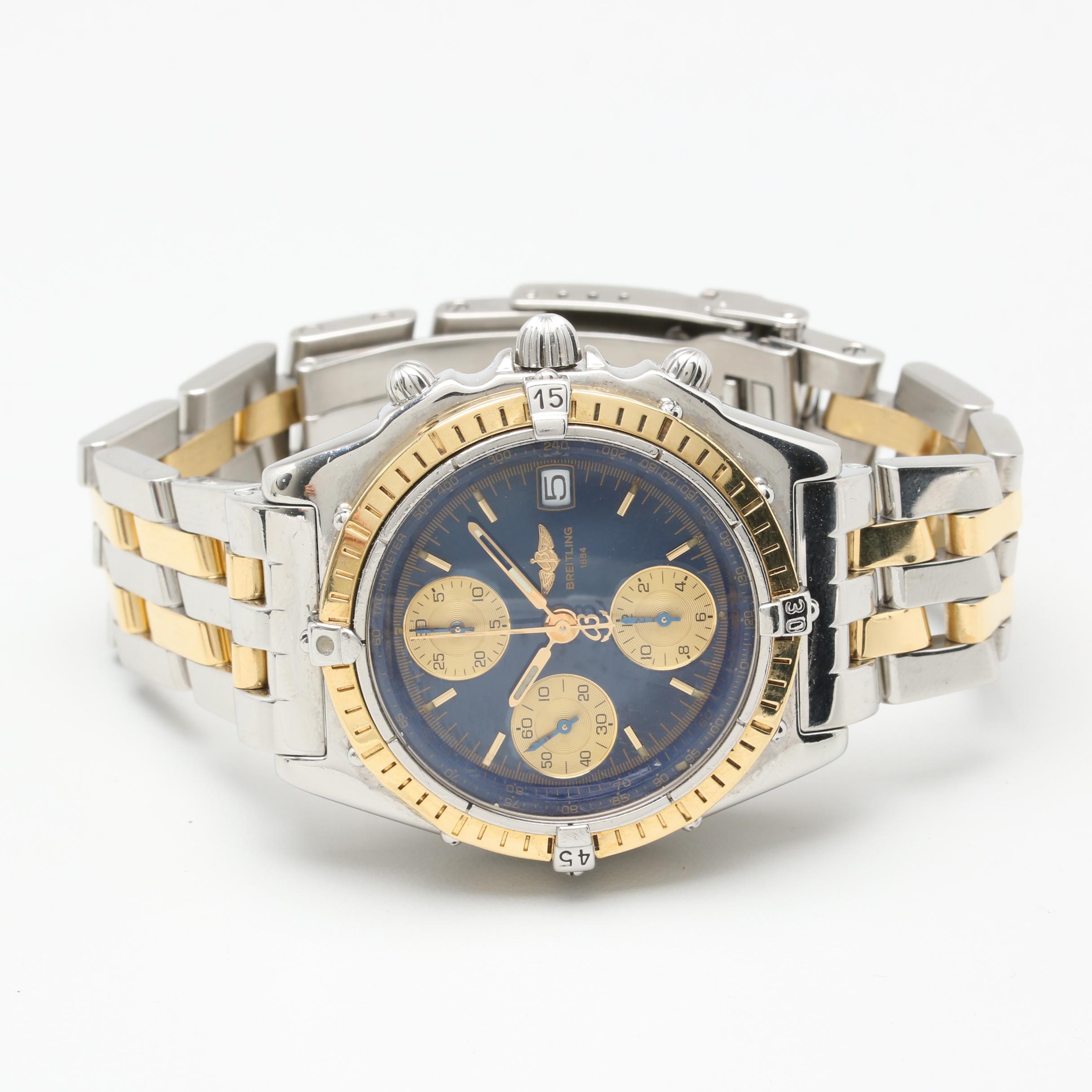 Breitling Chronomat 18K Yellow Gold and Stainless Steel Automatic Watch