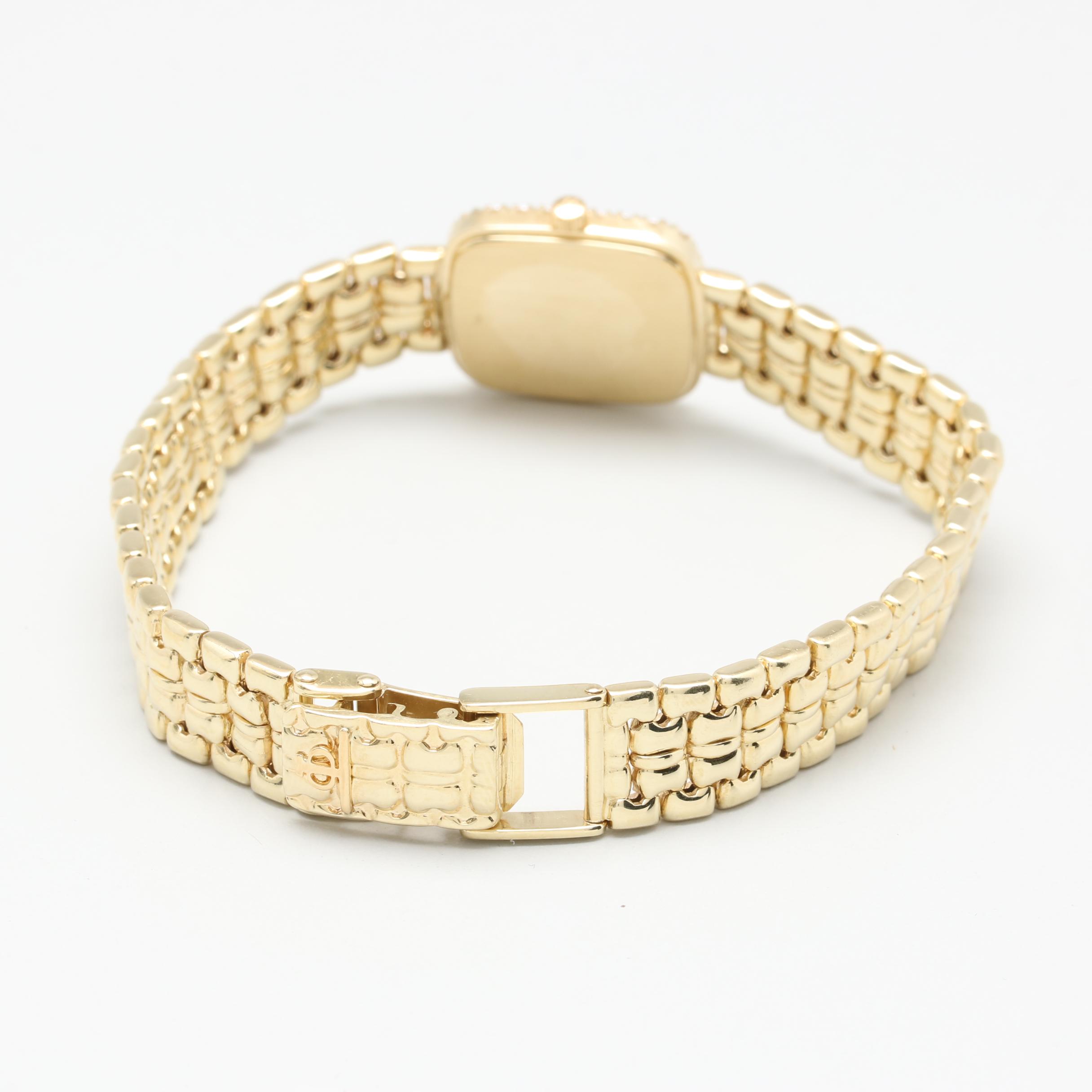 Baume & Mercier 14K Yellow Gold Diamond Bezel Watch