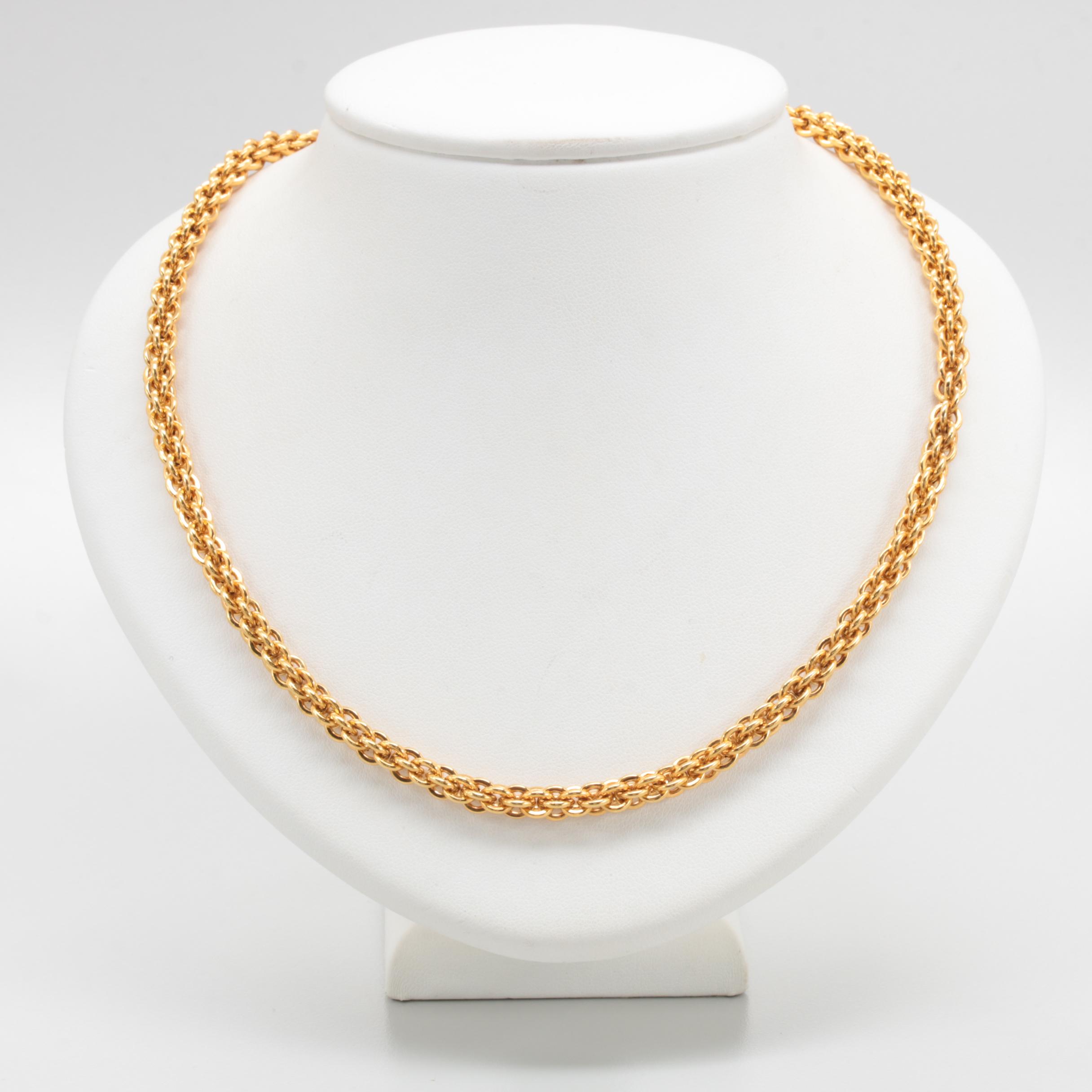 UnoAErre 14K Yellow Gold Fancy Link Necklace