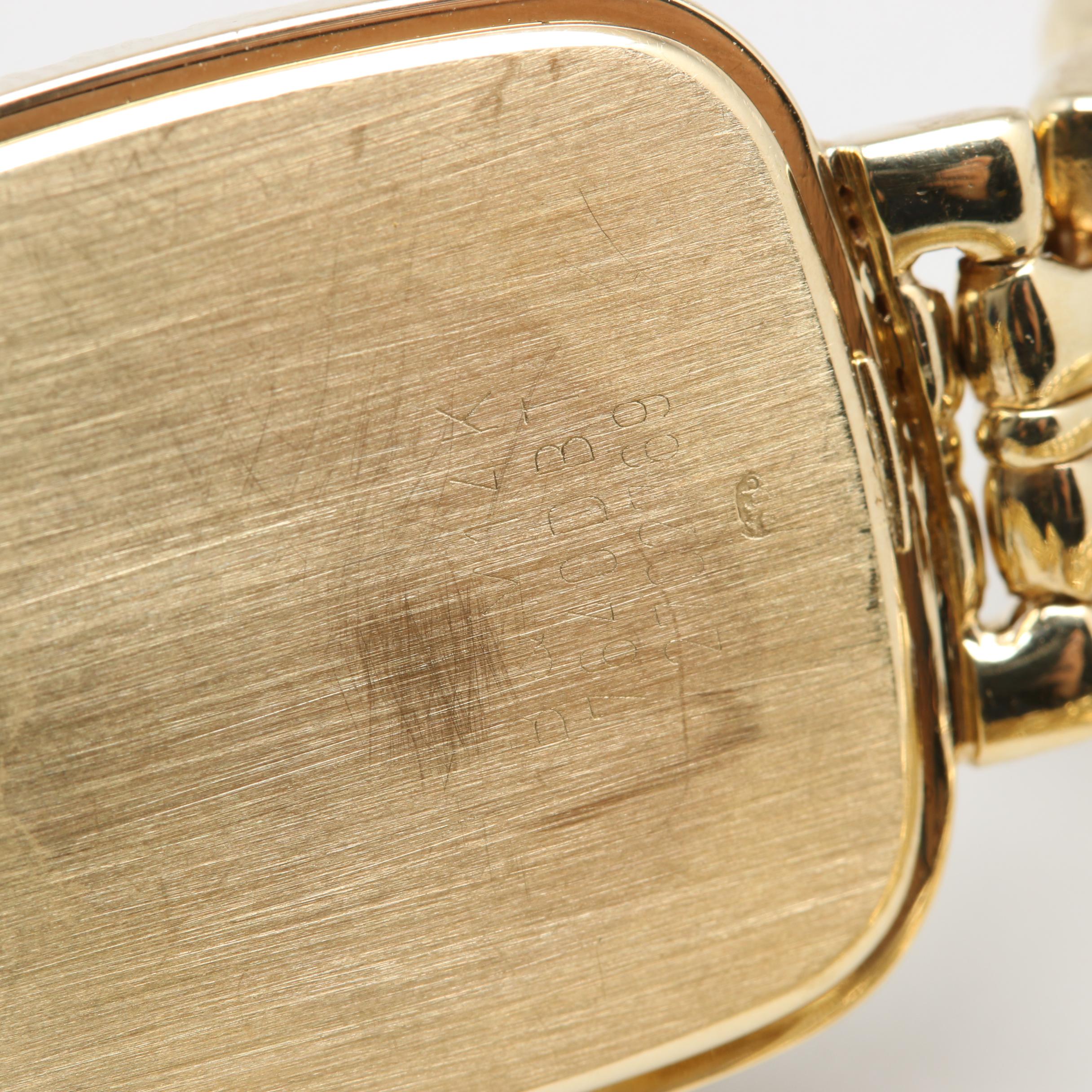 Baume & Mercier 14K Yellow Gold Diamond Bezel Watch