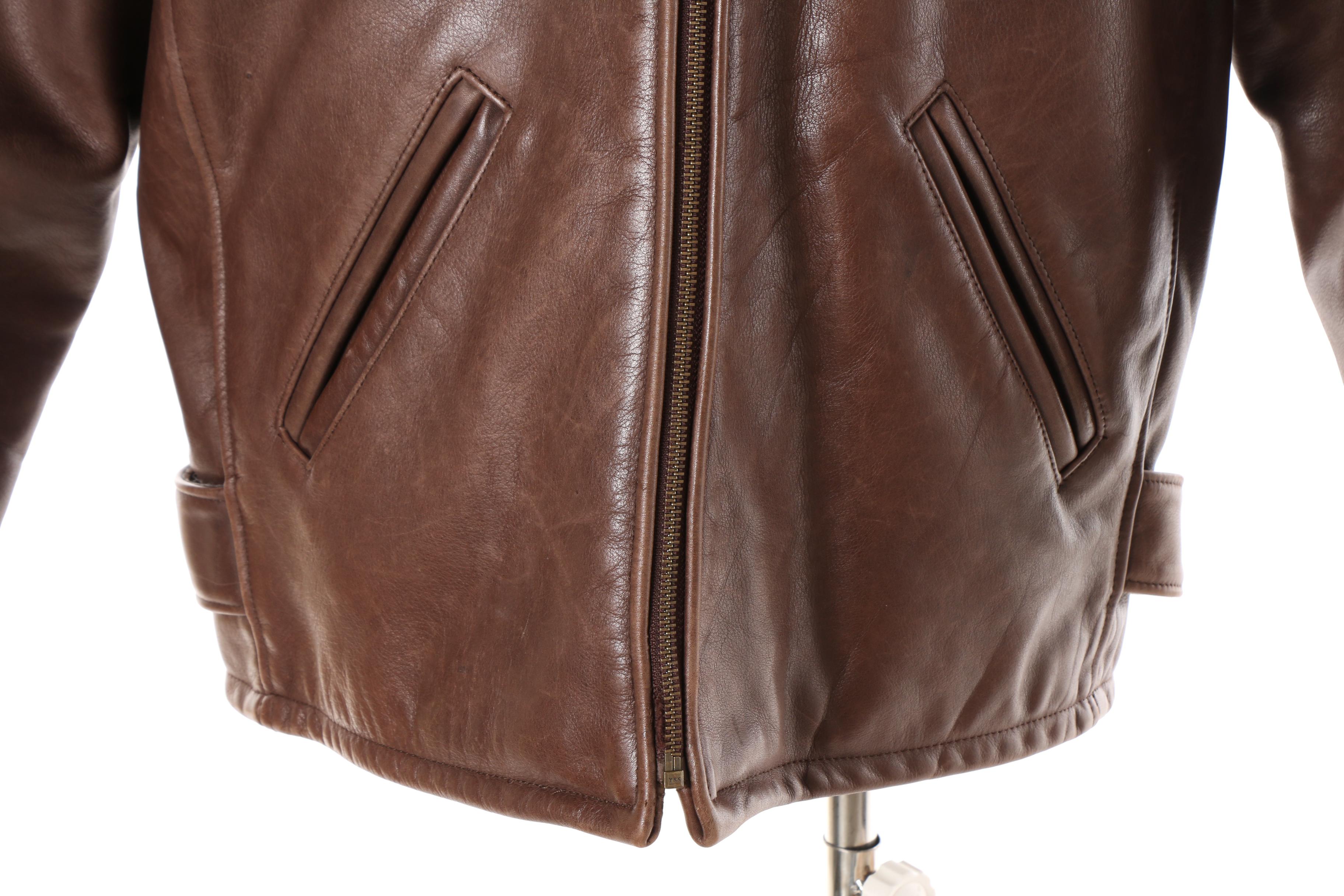 Men's Bod & Christensen Couture Brown Leather Jacket