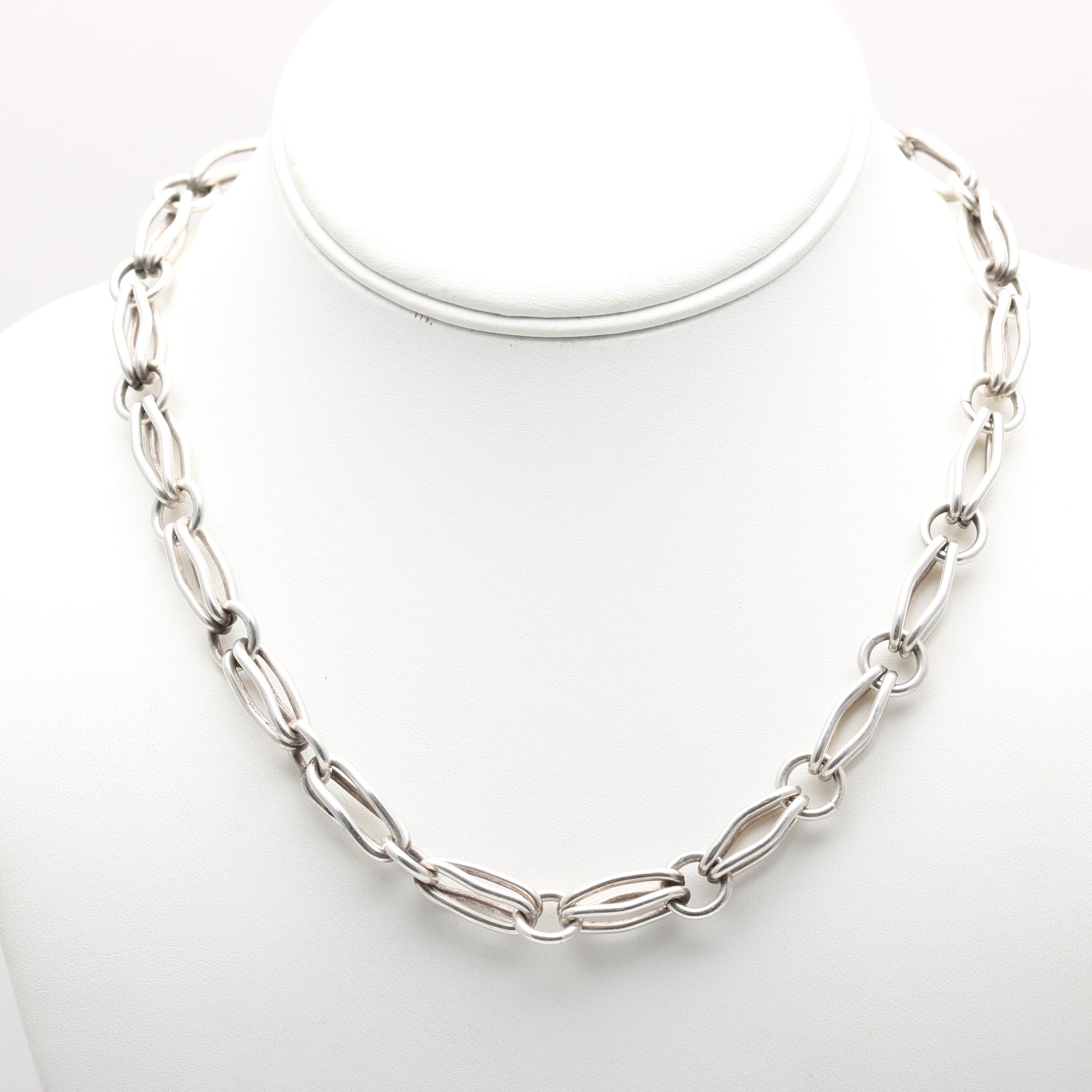 Sterling Silver Chain Link Necklace