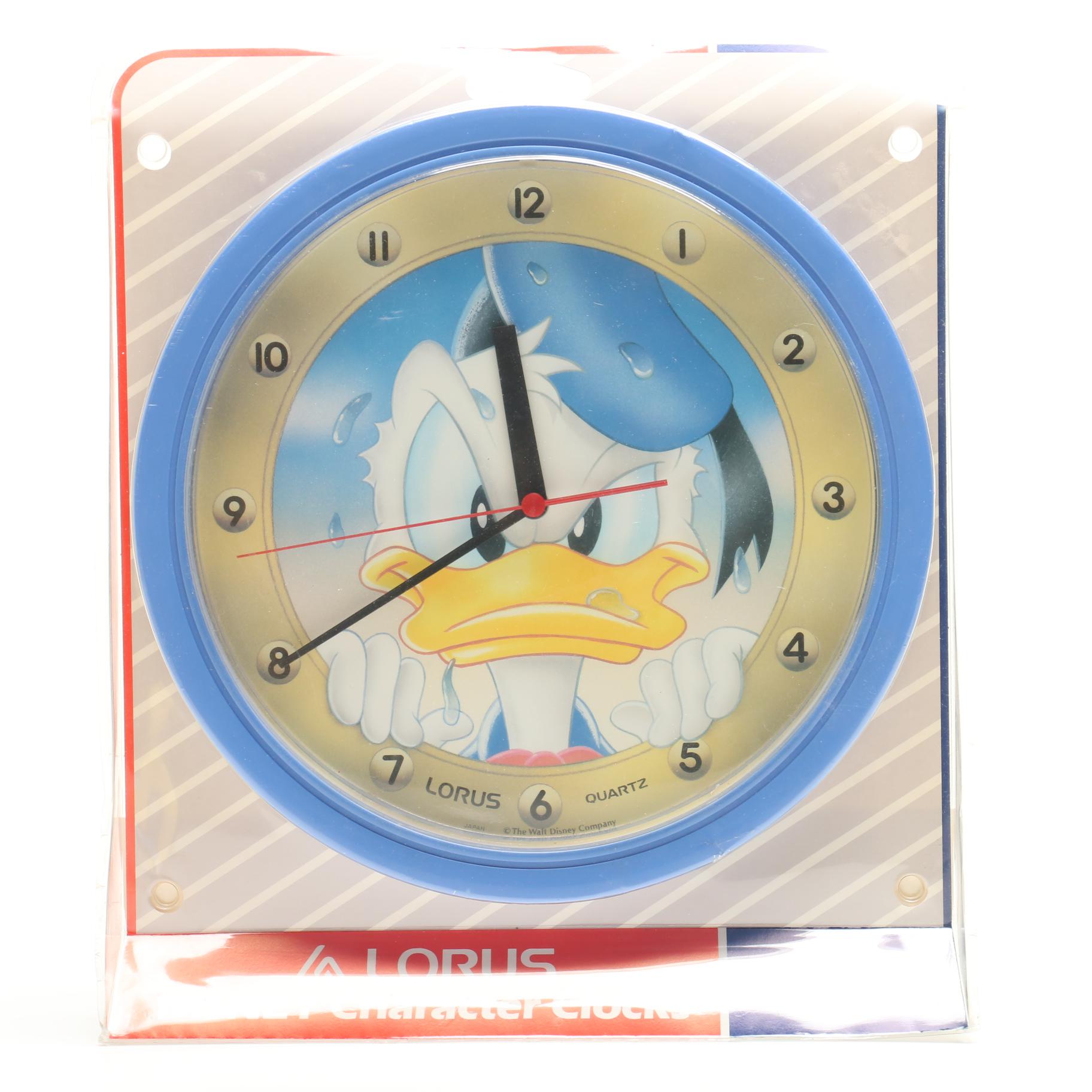 Donald Duck Clock, Radio, Figurines with a Music Box and Kitchen Accessories