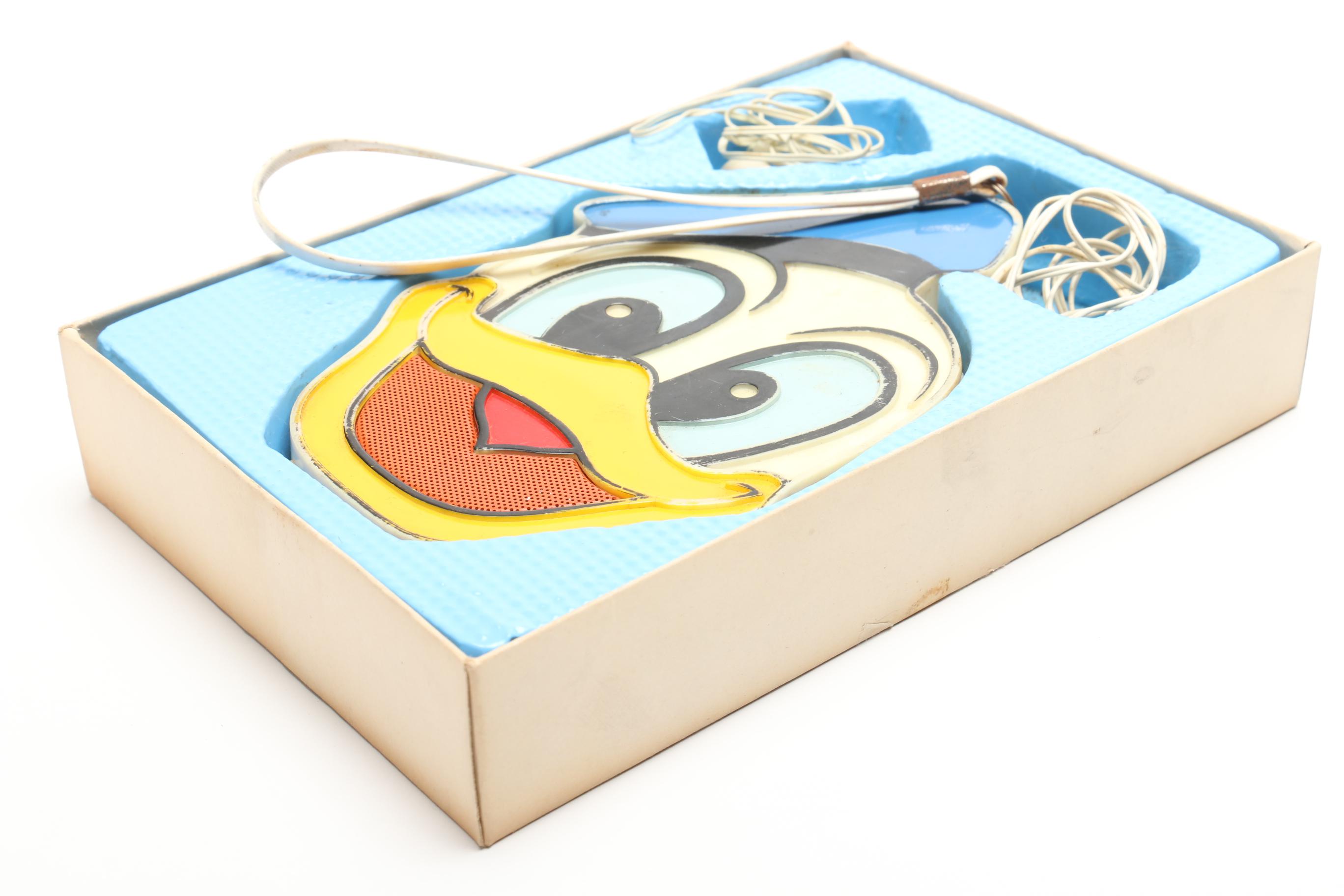 Donald Duck Clock, Radio, Figurines with a Music Box and Kitchen Accessories