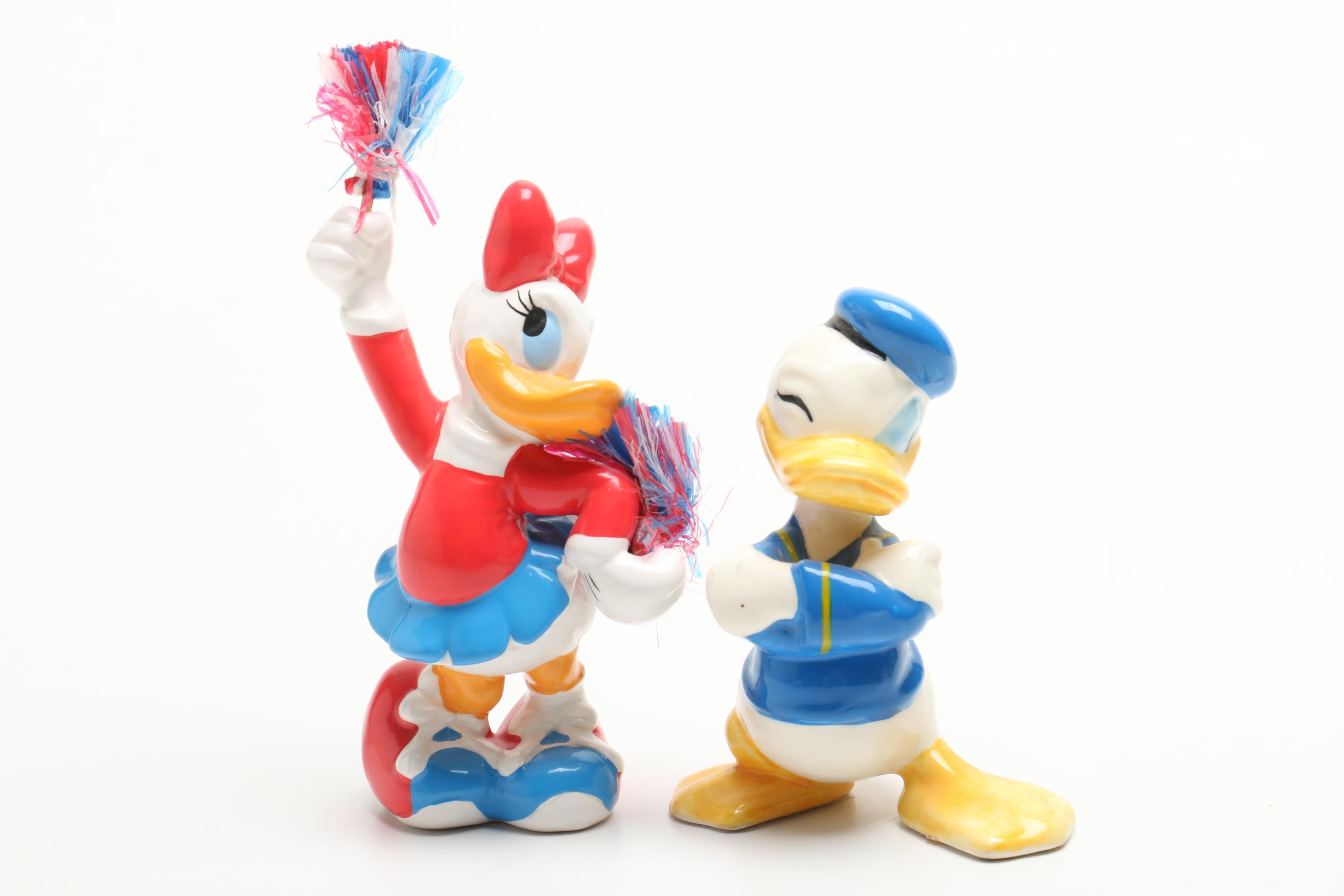 Donald Duck Clock, Radio, Figurines with a Music Box and Kitchen Accessories