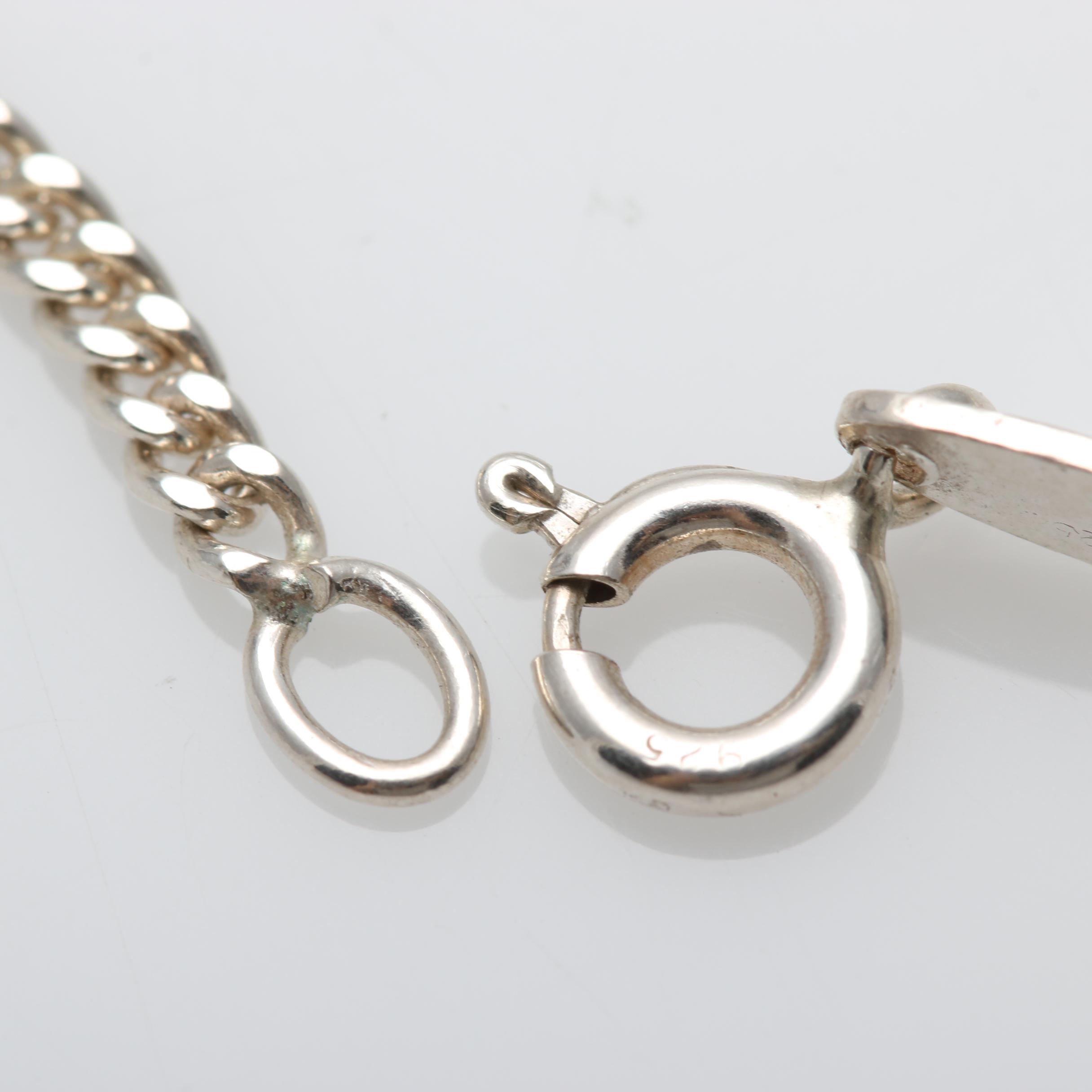 Sterling Silver Necklace and Bracelet with Bead Detail