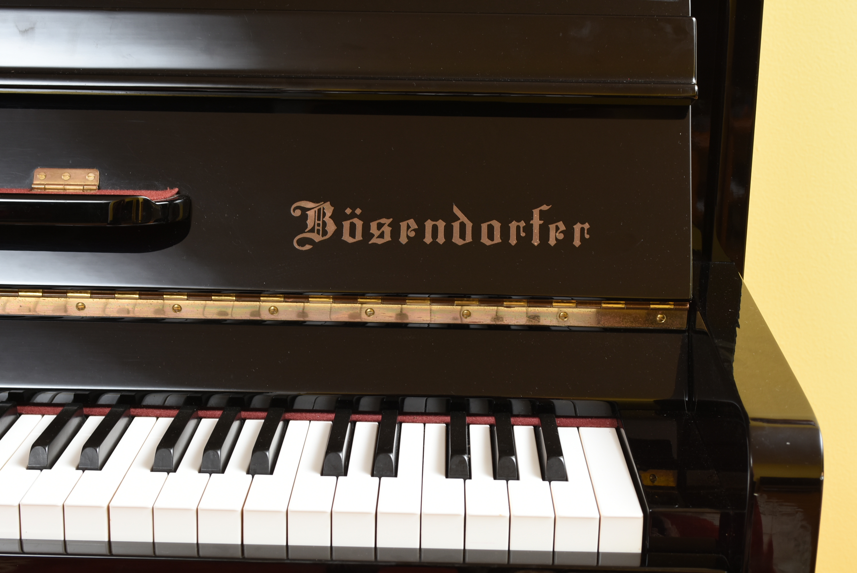 Bösendorfer Upright 130 Polished Ebony Piano, Circa 1983