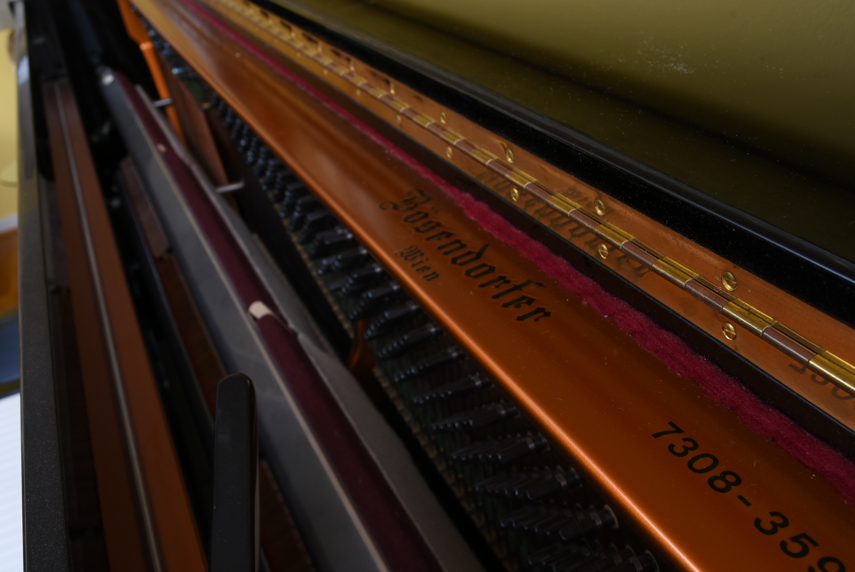 Bösendorfer Upright 130 Polished Ebony Piano, Circa 1983