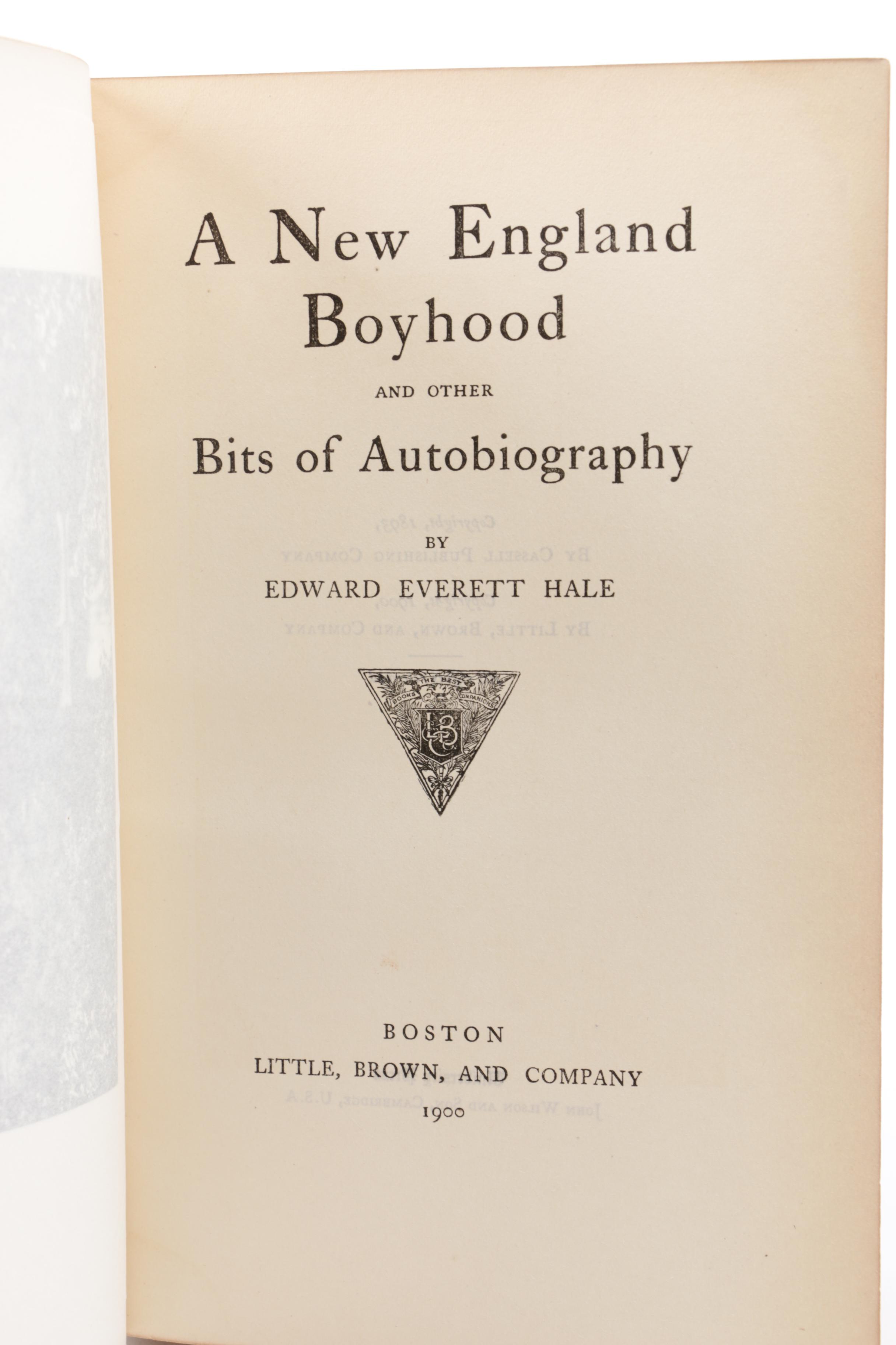 1900 "Works of Edward Everett Edward Hale" Ten Volume Set