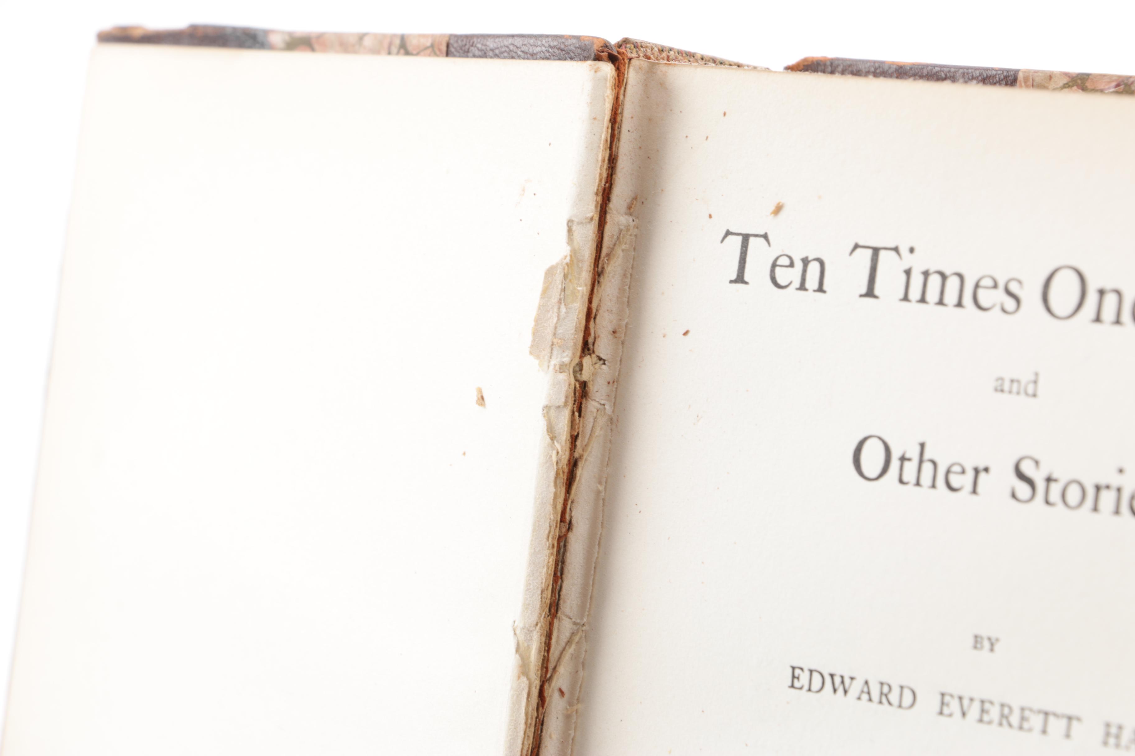 1900 "Works of Edward Everett Edward Hale" Ten Volume Set