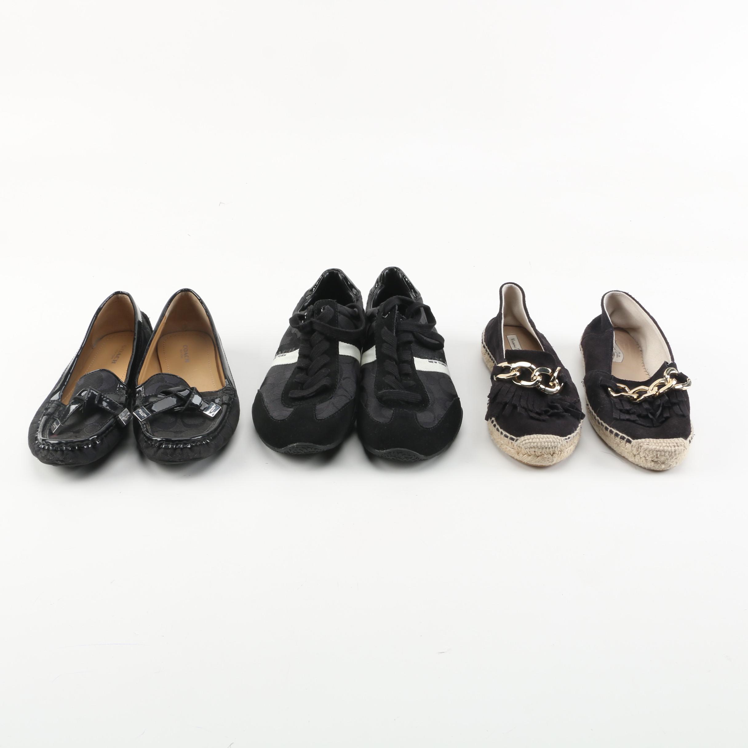 Coach Signature Driving Moccasins and Sneakers with Massimo Dutti Espadrilles