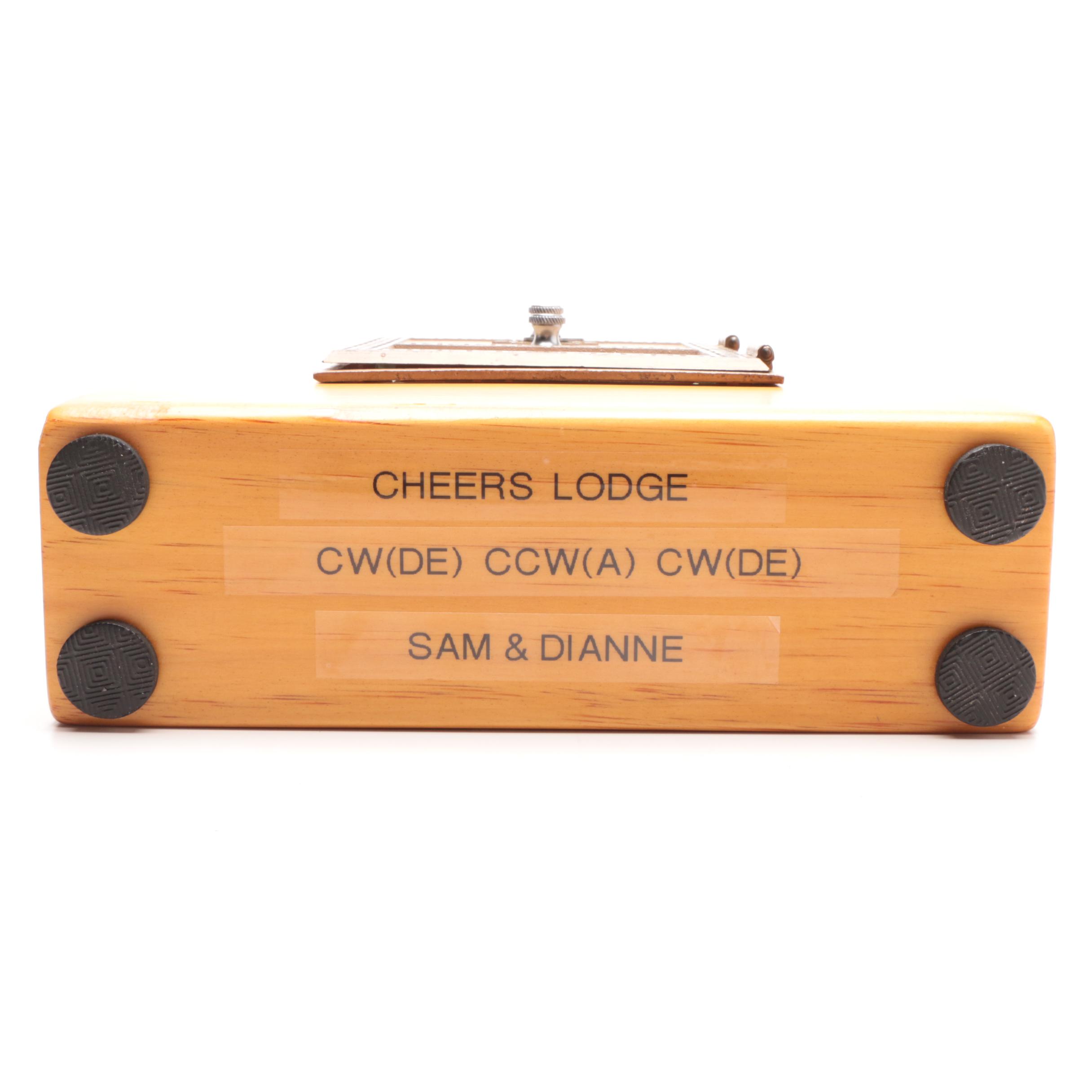 1980s "Cheers Lodge" Television Sitcom Post Office/Mail Box