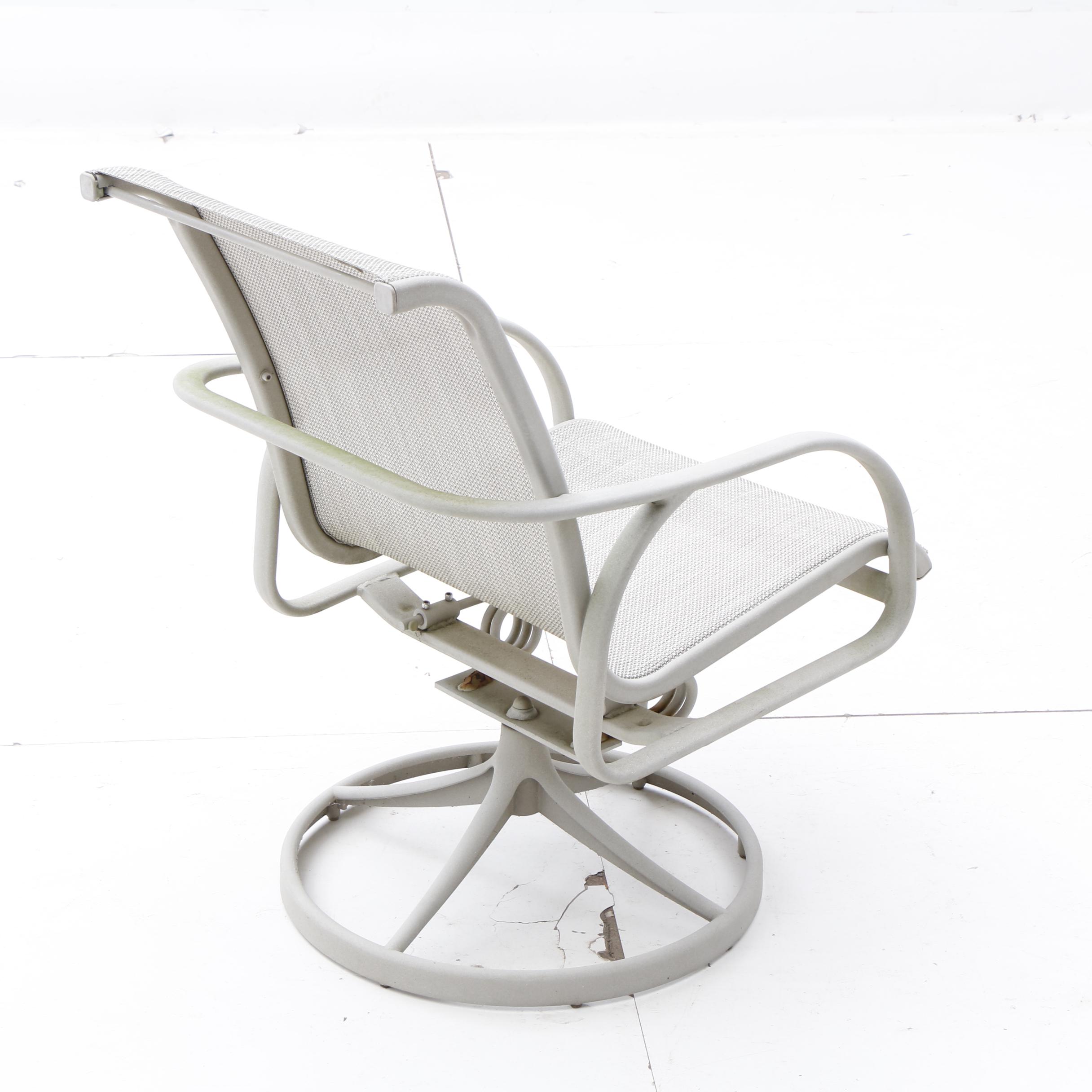 Patio Dining Table and Four Arm Chairs