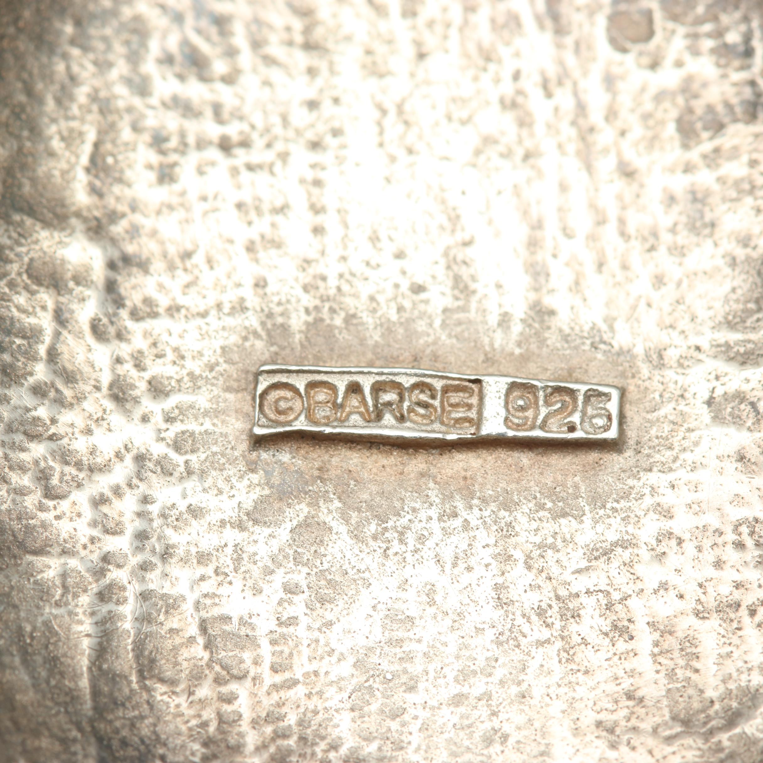 Barse Sterling Silver Pendant on Leather Chain