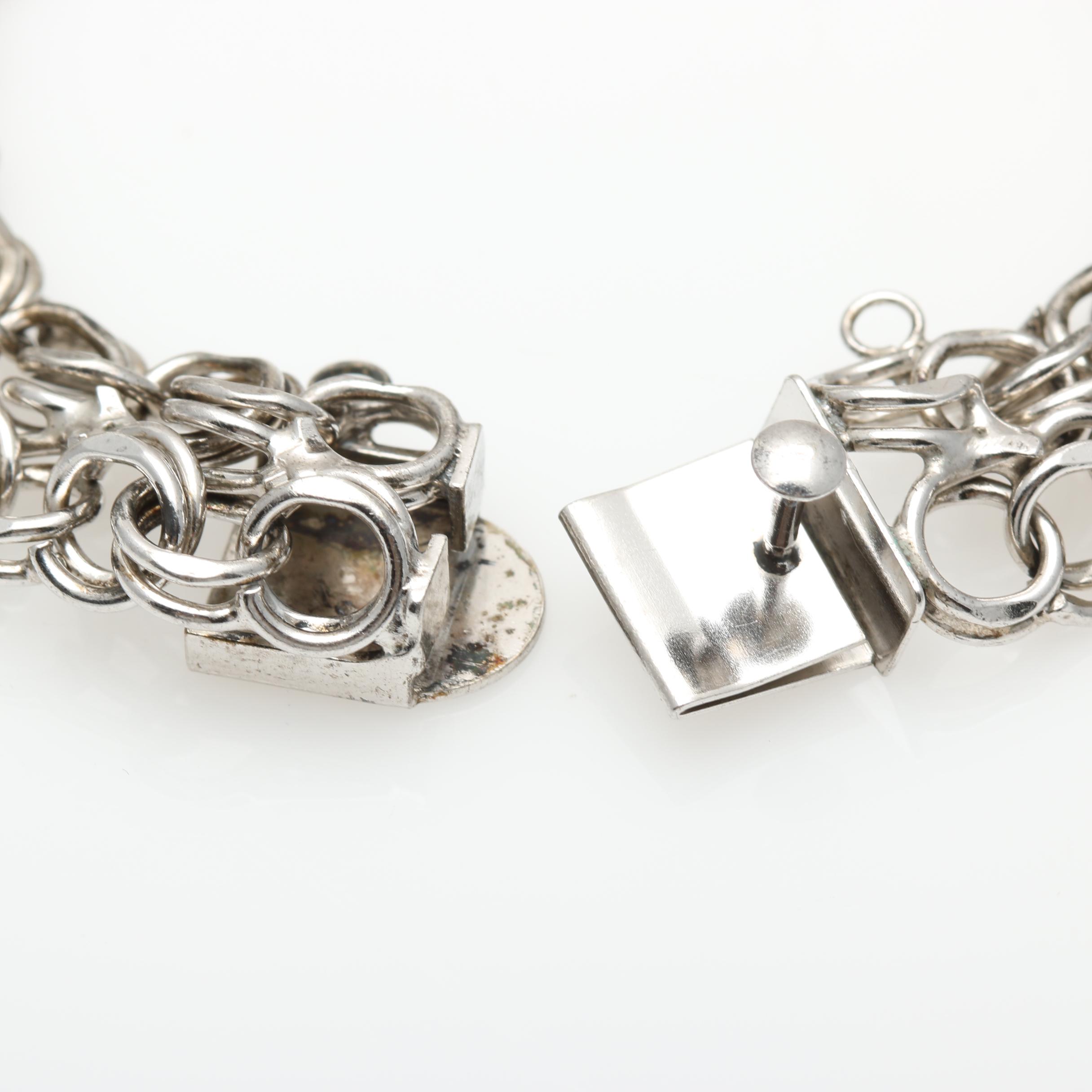 Sterling Silver Charm Bracelet