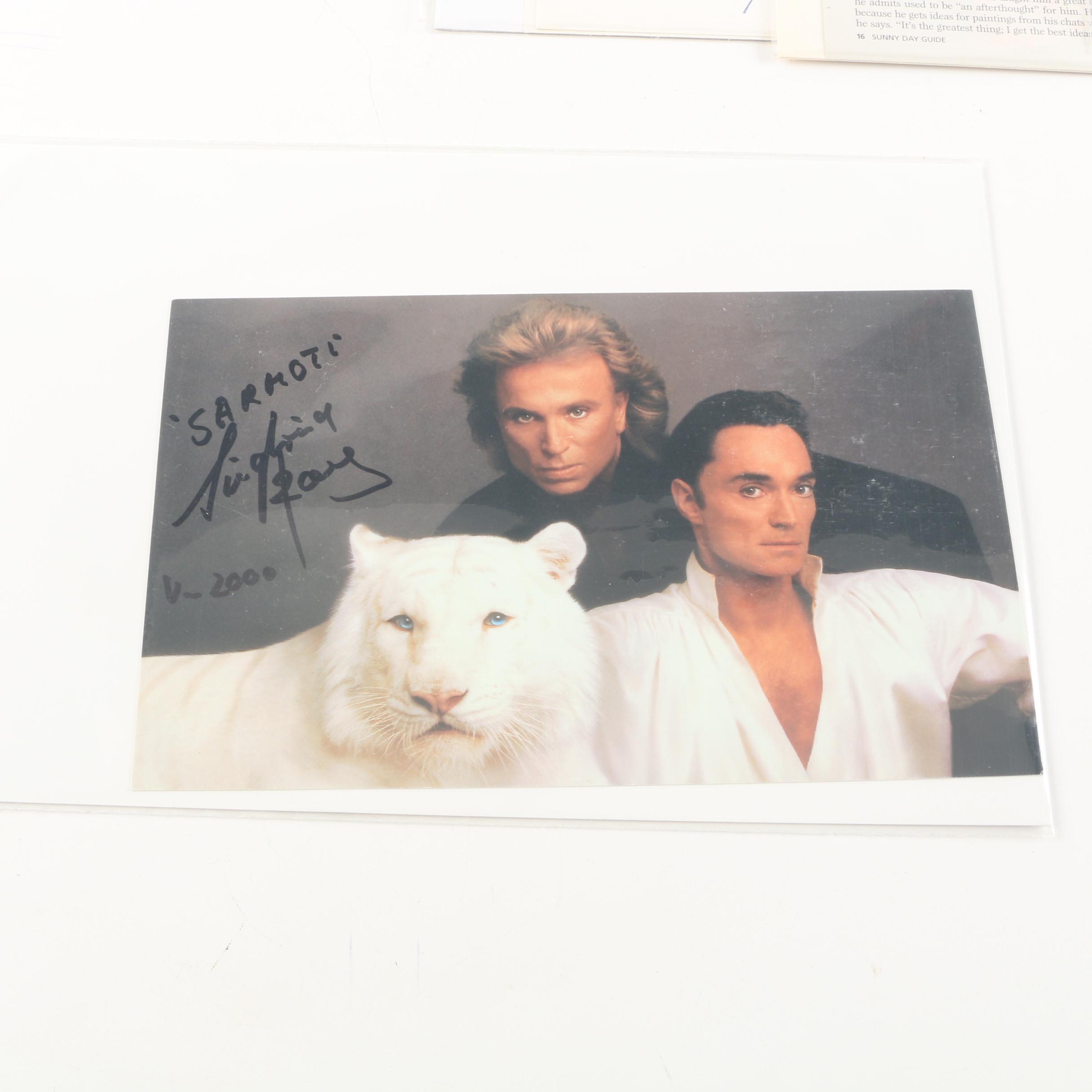Ray Bradbury, Siegfried & Roy Autographed Photo and More