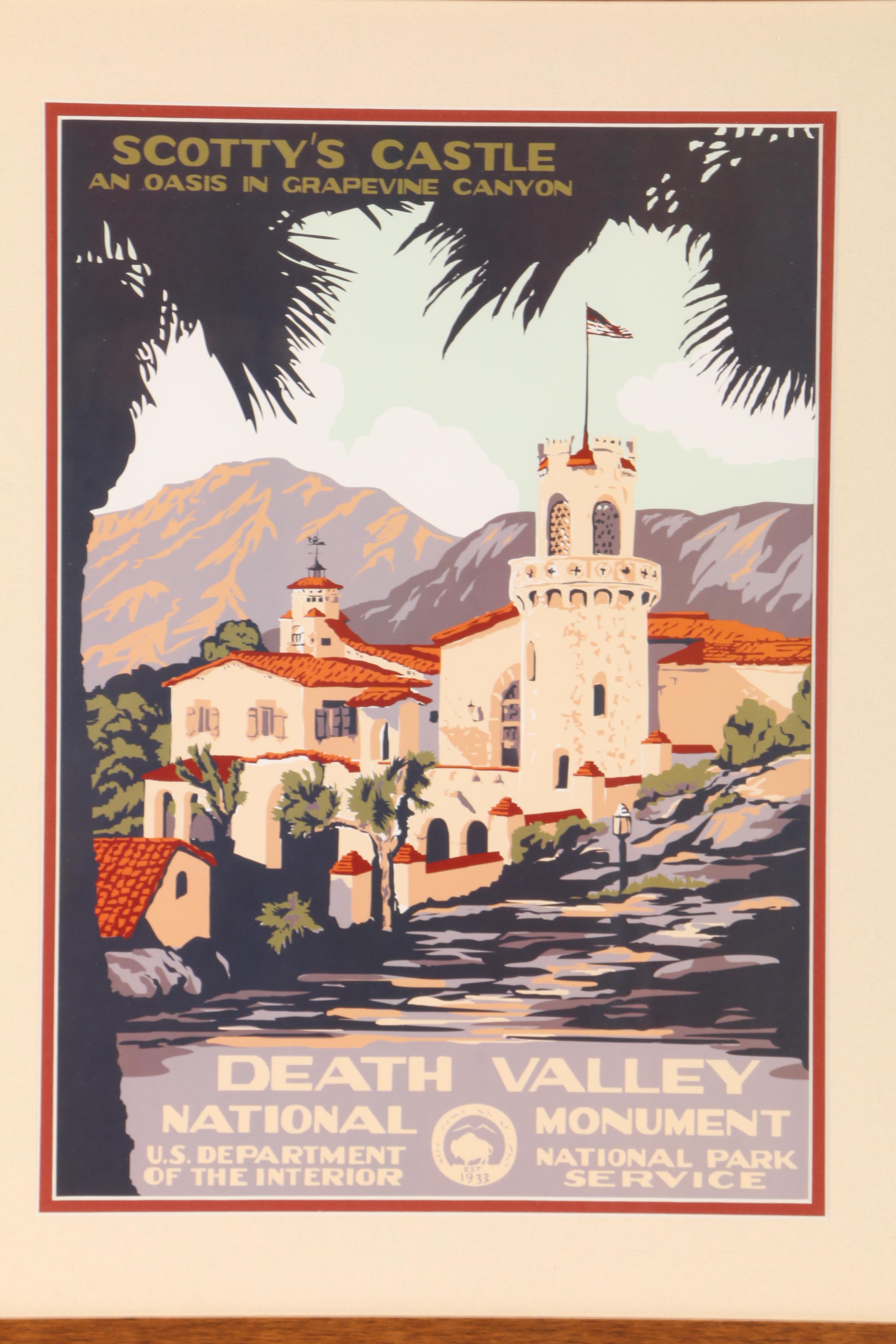 Reproduction of Vintage WPA Travel Poster for Death Valley National Monument