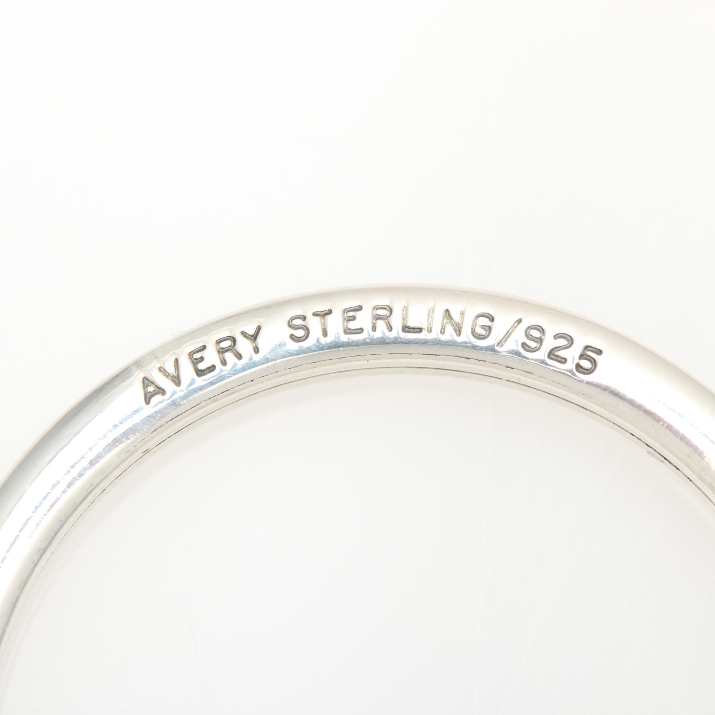 James Avery Sterling Silver Key Chain with Cross Charm