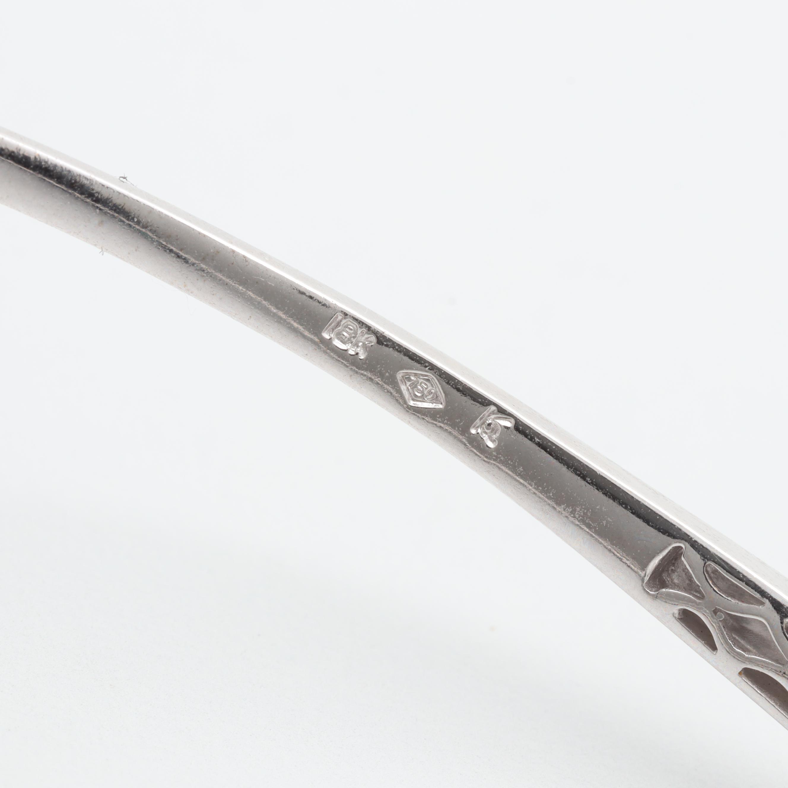 18K White Gold 5.39 CTW Diamond Necklace