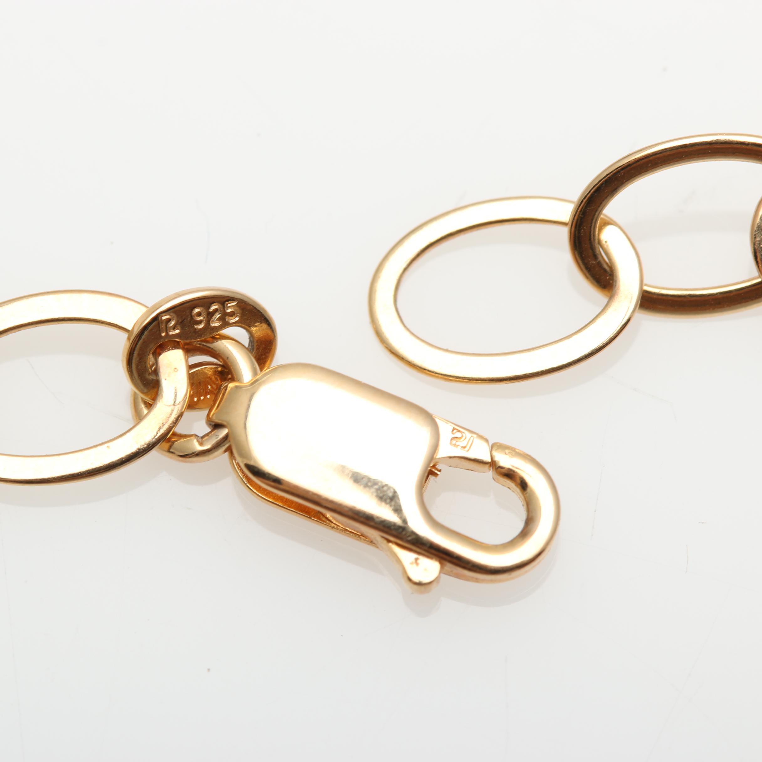 Gold Wash Sterling Silver Cubic Zirconia Jewelry