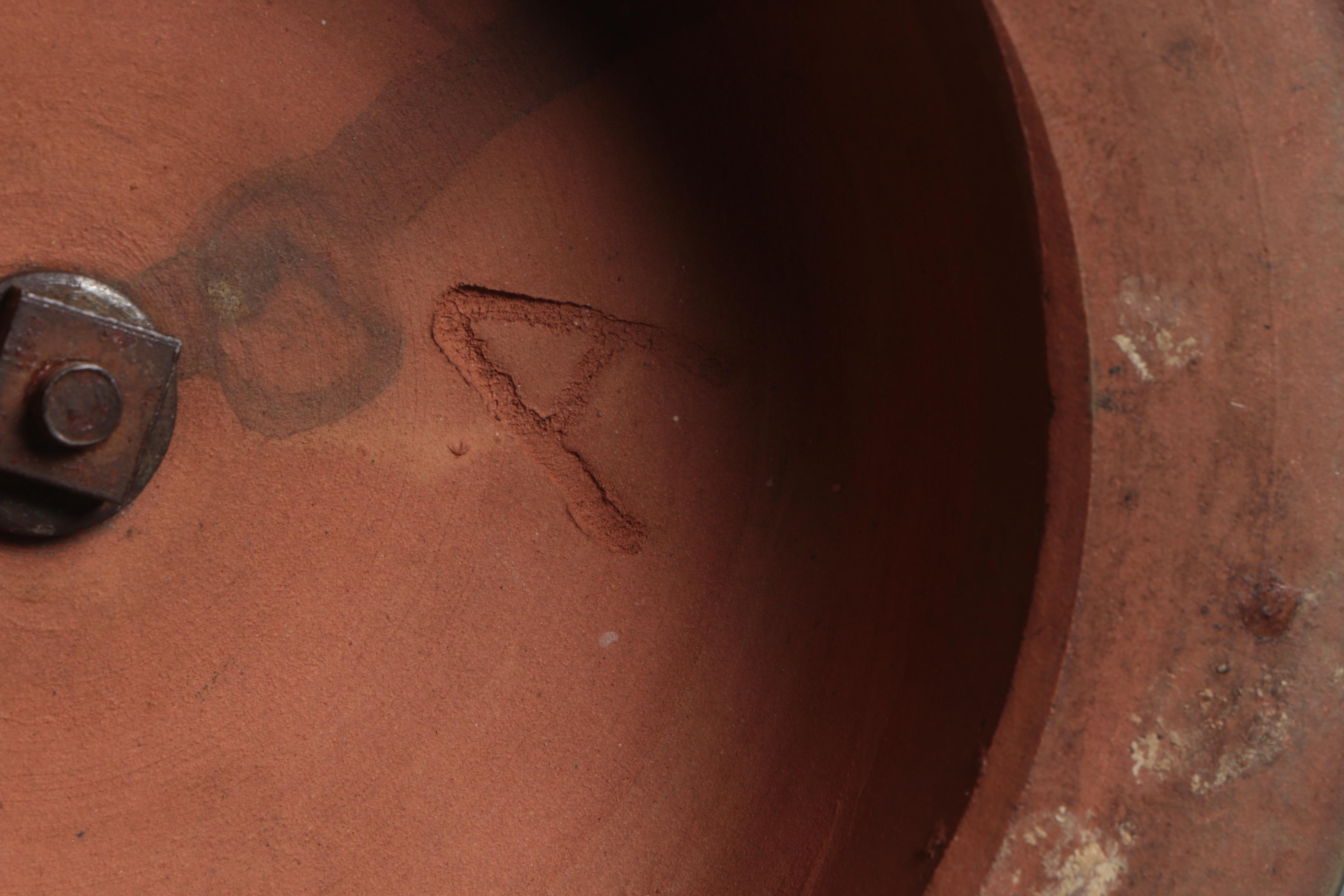Victorian Cranberry Glass and Brass Kerosene Table Lamp and Shade, 19th Century