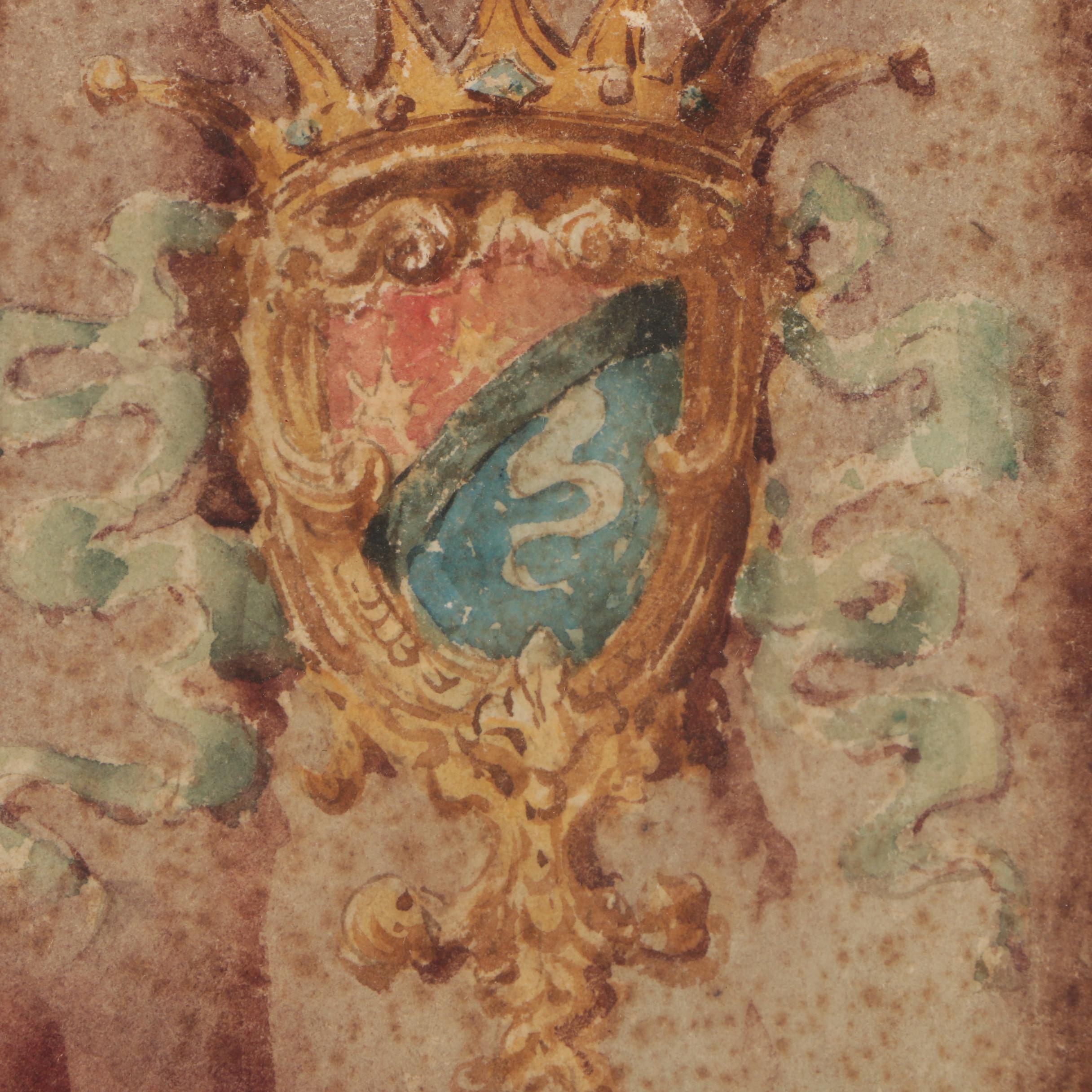 E. Coleman Roma Watercolor Painting