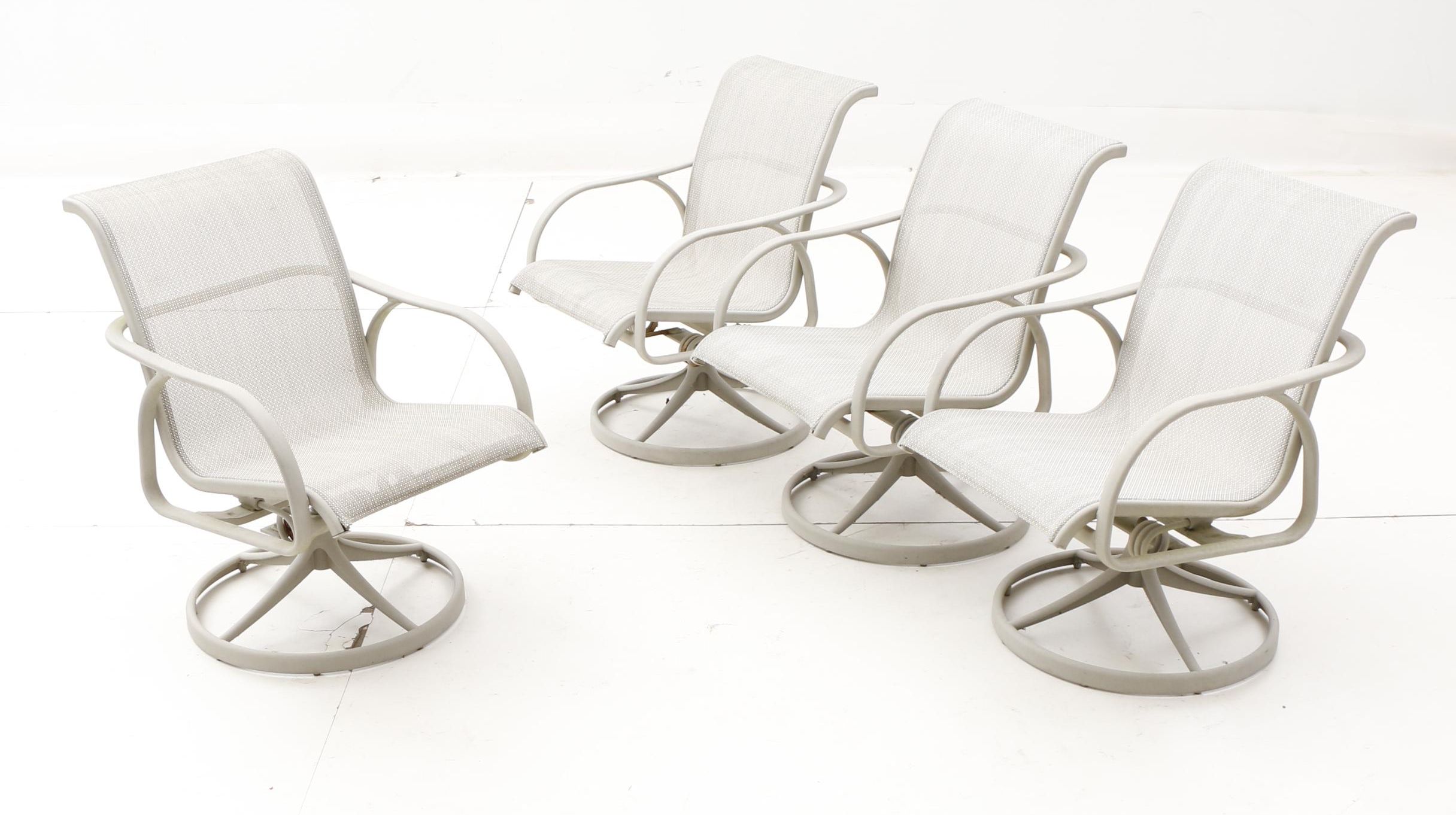 Patio Dining Table and Four Arm Chairs