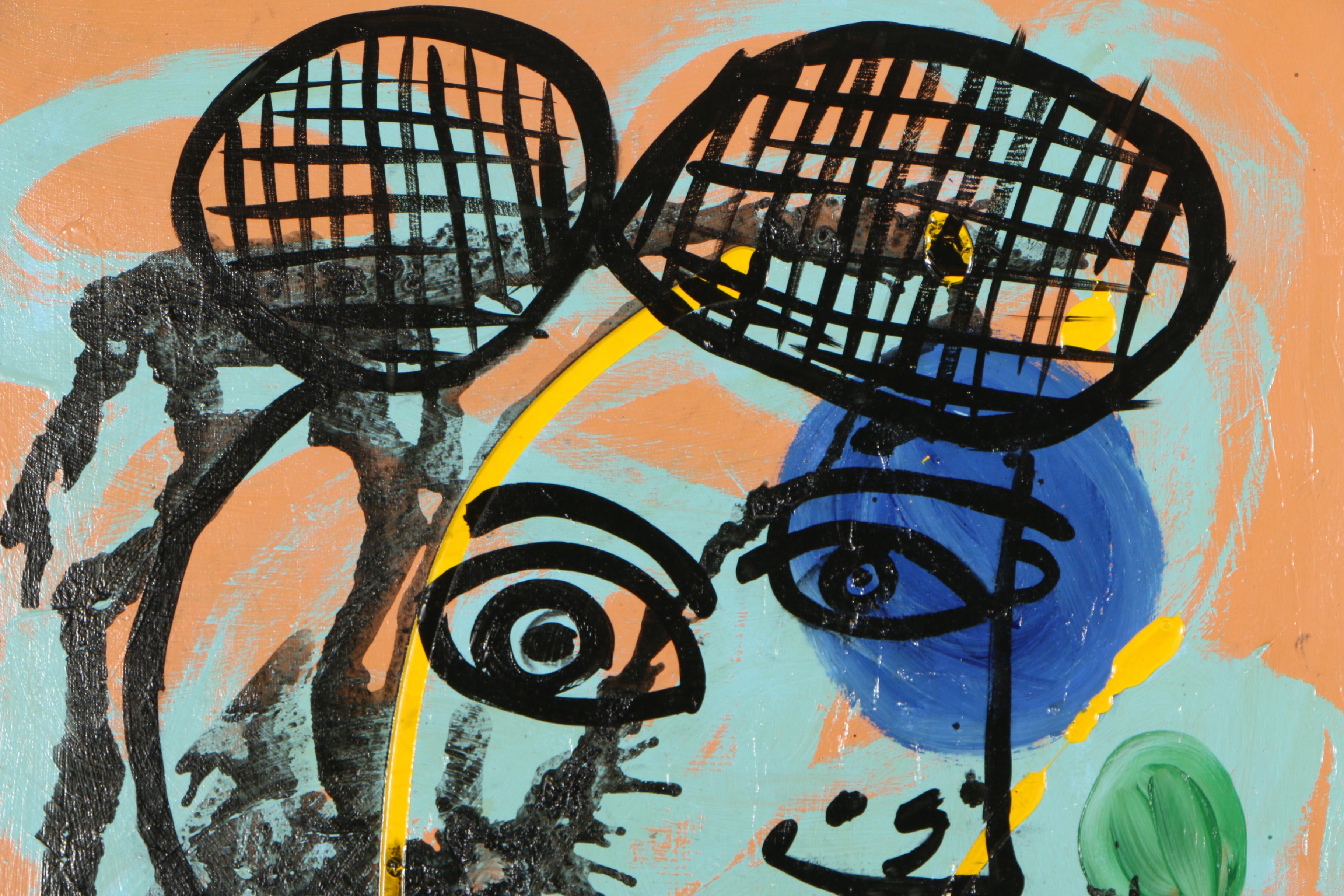 Peter Robert Keil Acrylic Painting "The Berlin Fithers"