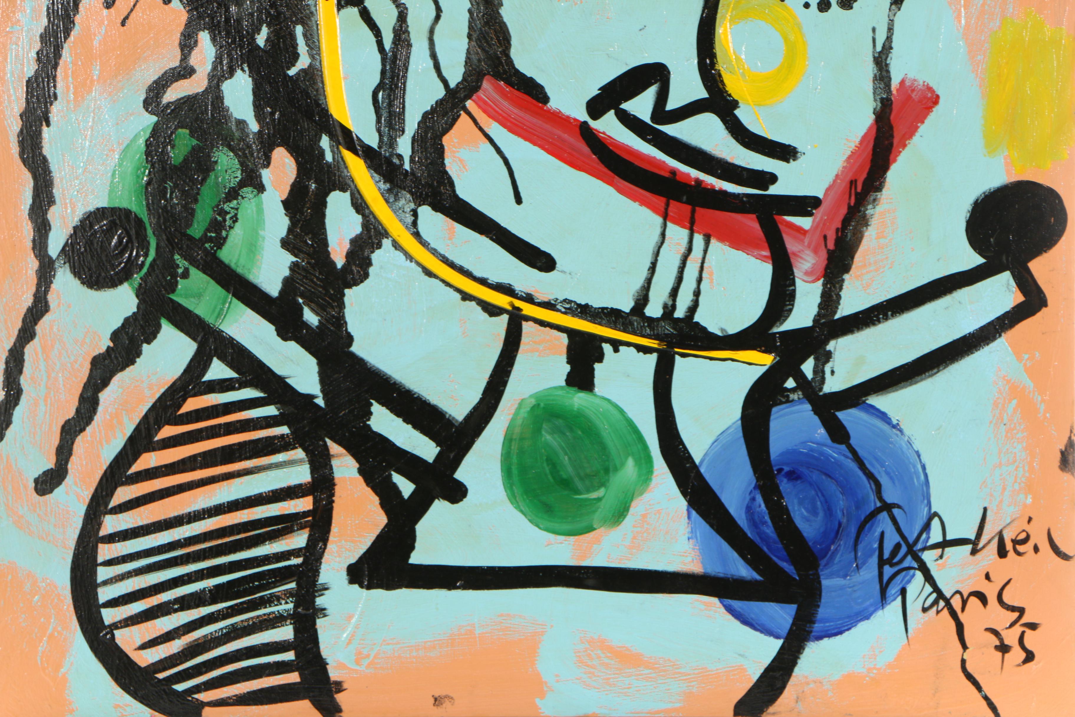 Peter Robert Keil Acrylic Painting "The Berlin Fithers"