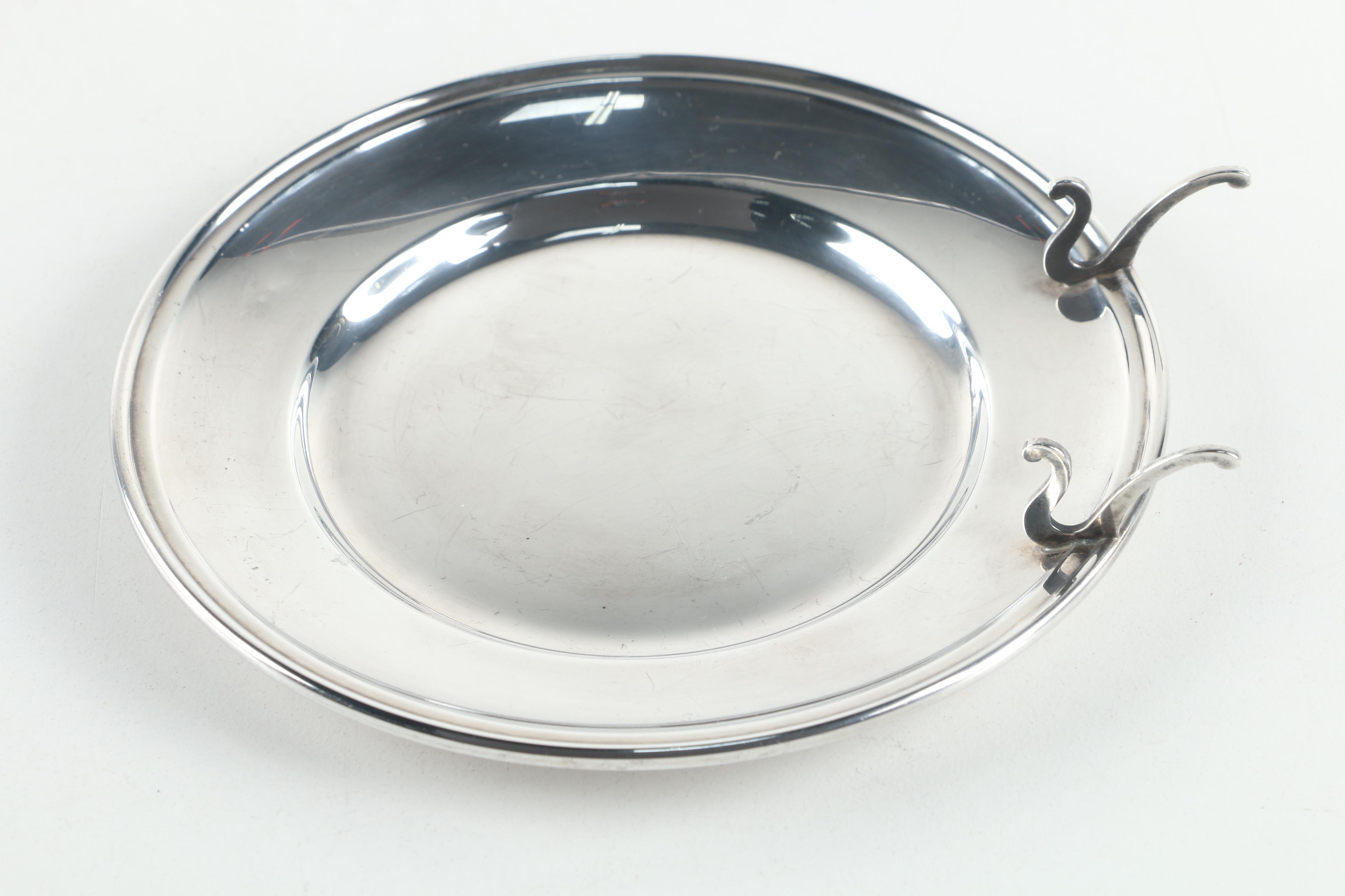 Gorham Sterling Silver Butter Plate with Sterling Spoons