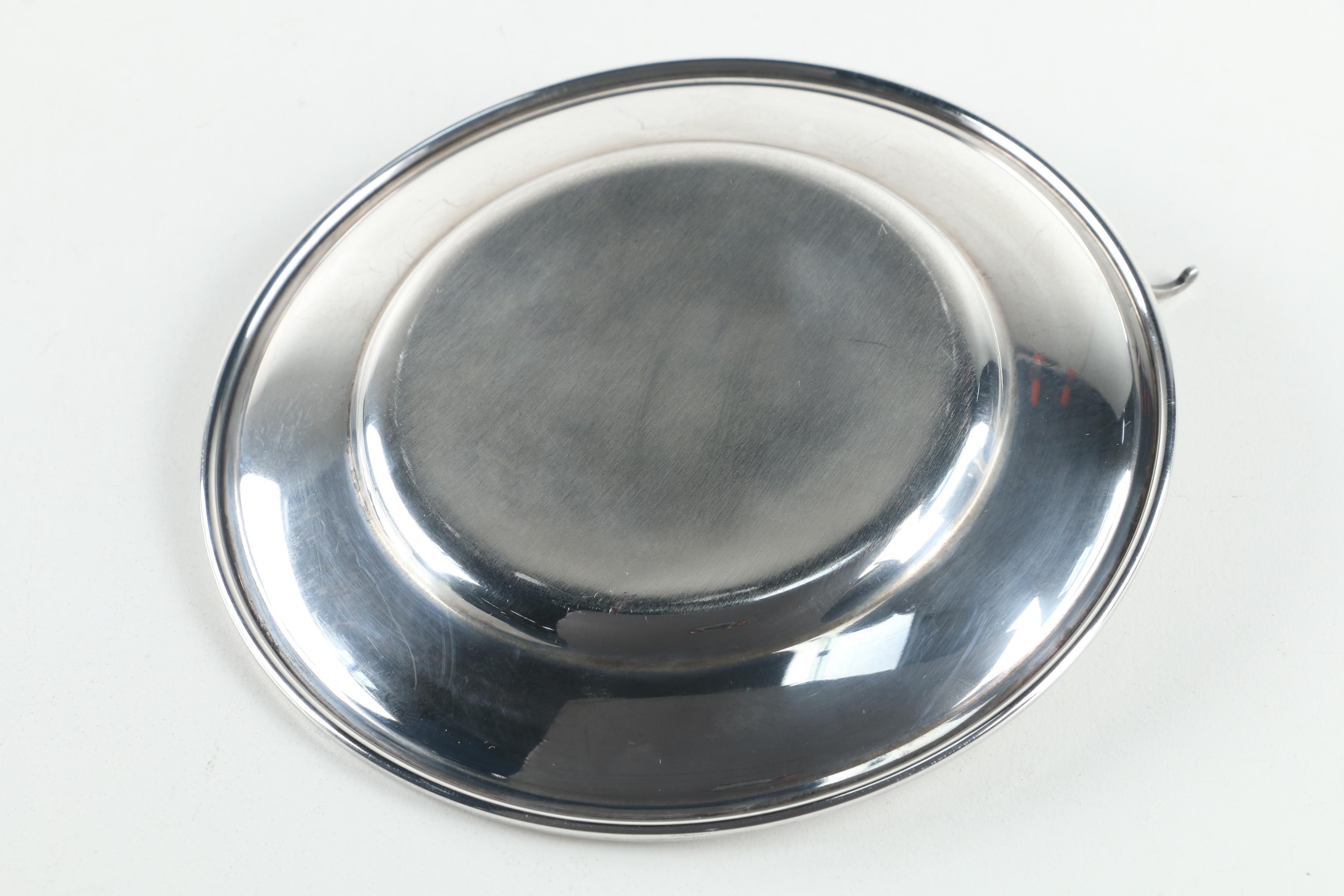Gorham Sterling Silver Butter Plate with Sterling Spoons