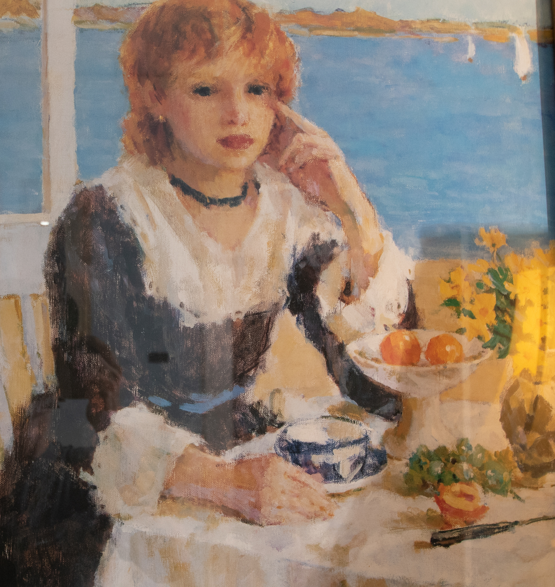 Offset Lithograph "Under the Awning"