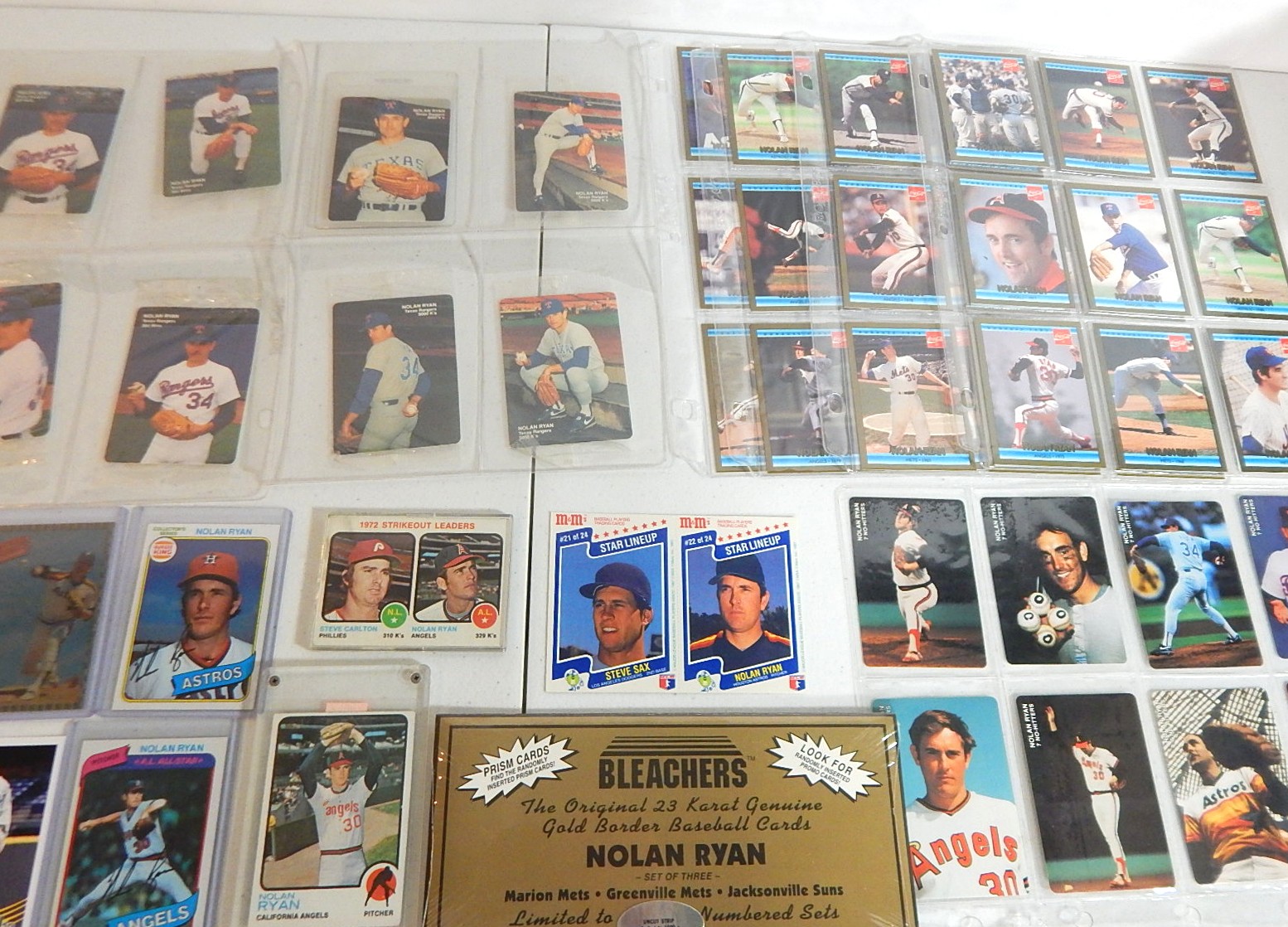 HOF Nolan Ryan Baseball Card Collection