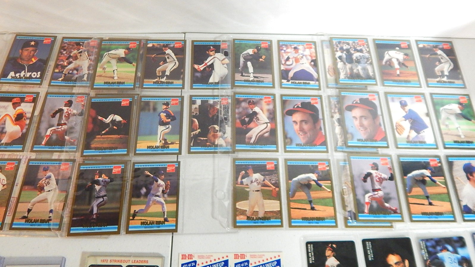 HOF Nolan Ryan Baseball Card Collection