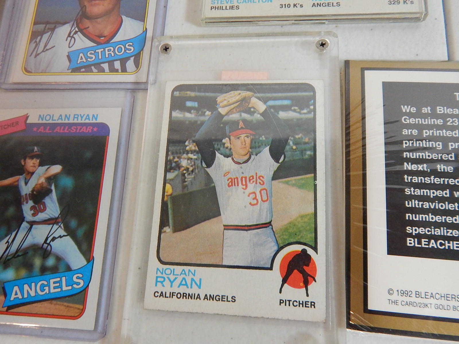 HOF Nolan Ryan Baseball Card Collection
