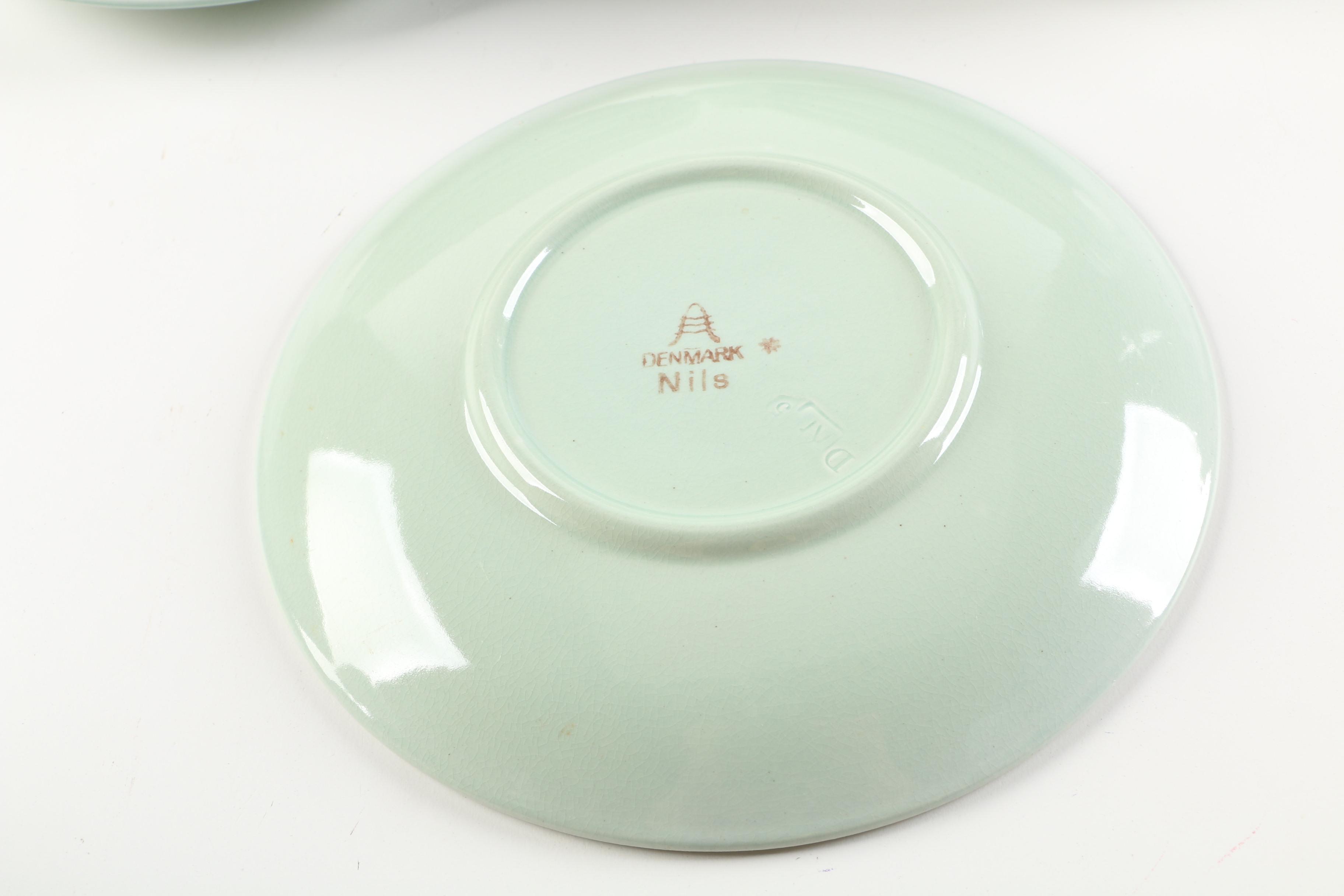 Mid Century Royal Copenhagen "Nils Green" Dinnerware