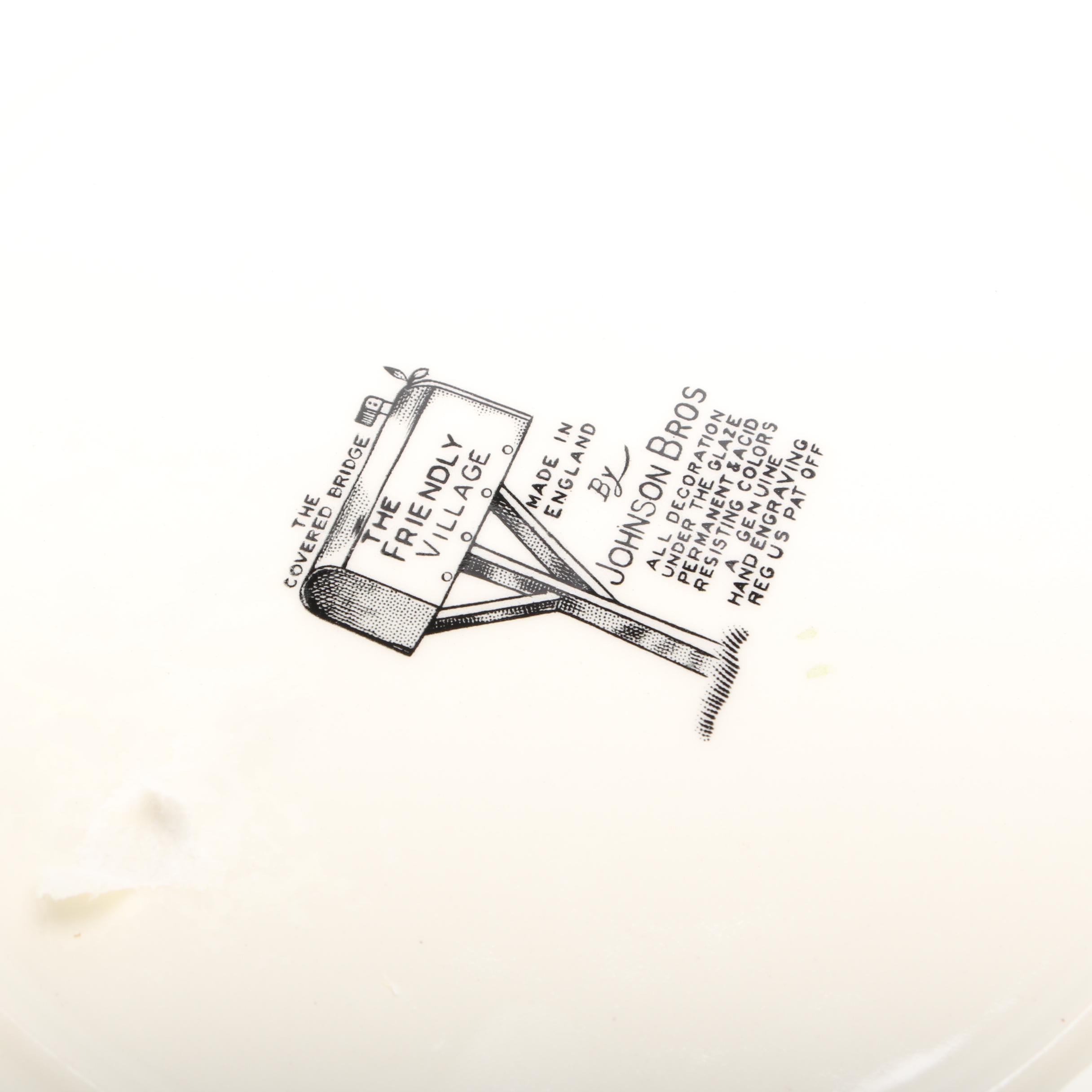 Johnson Brothers "Friendly Village" Earthenware Dinner Service