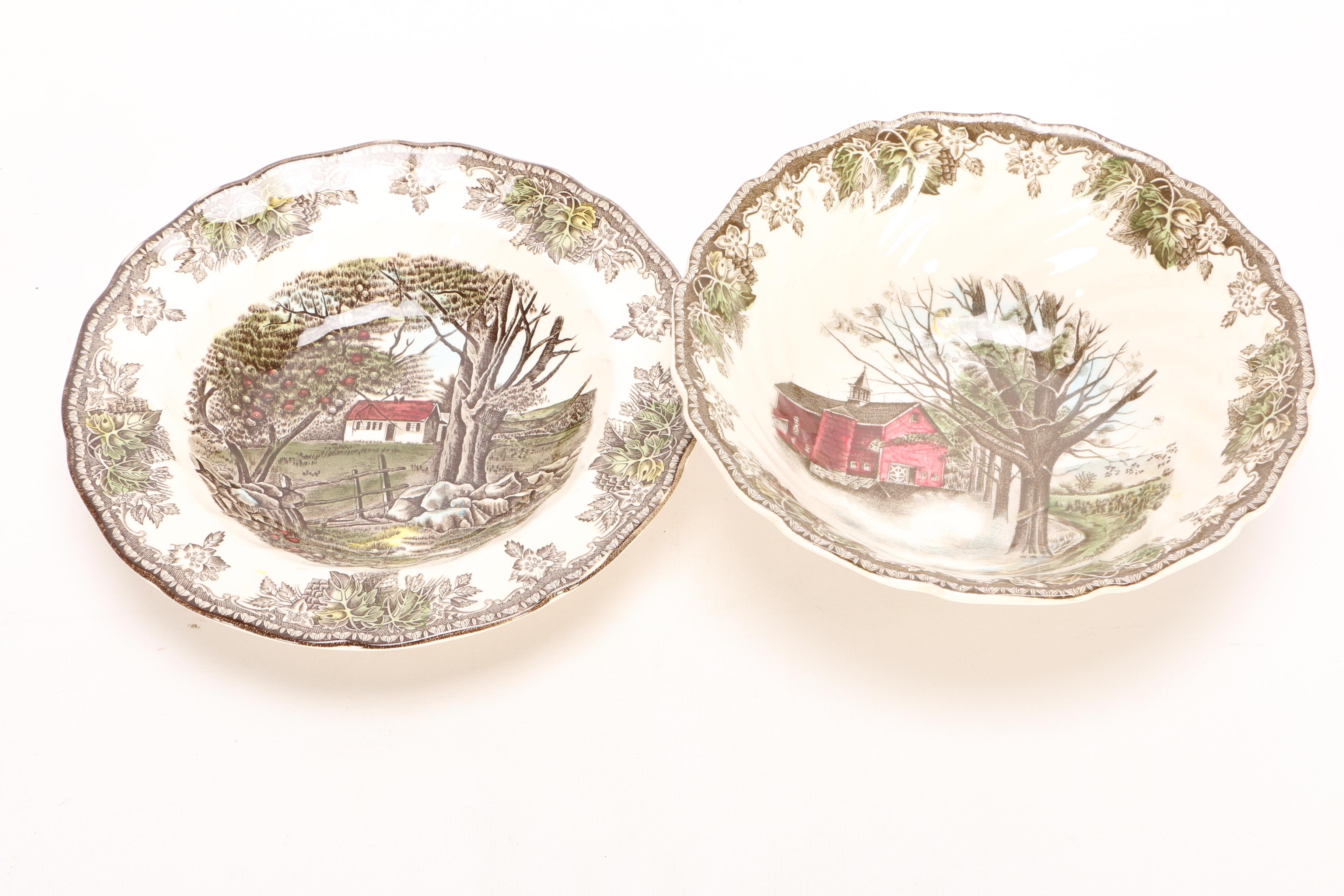Johnson Brothers "Friendly Village" Earthenware Dinner Service