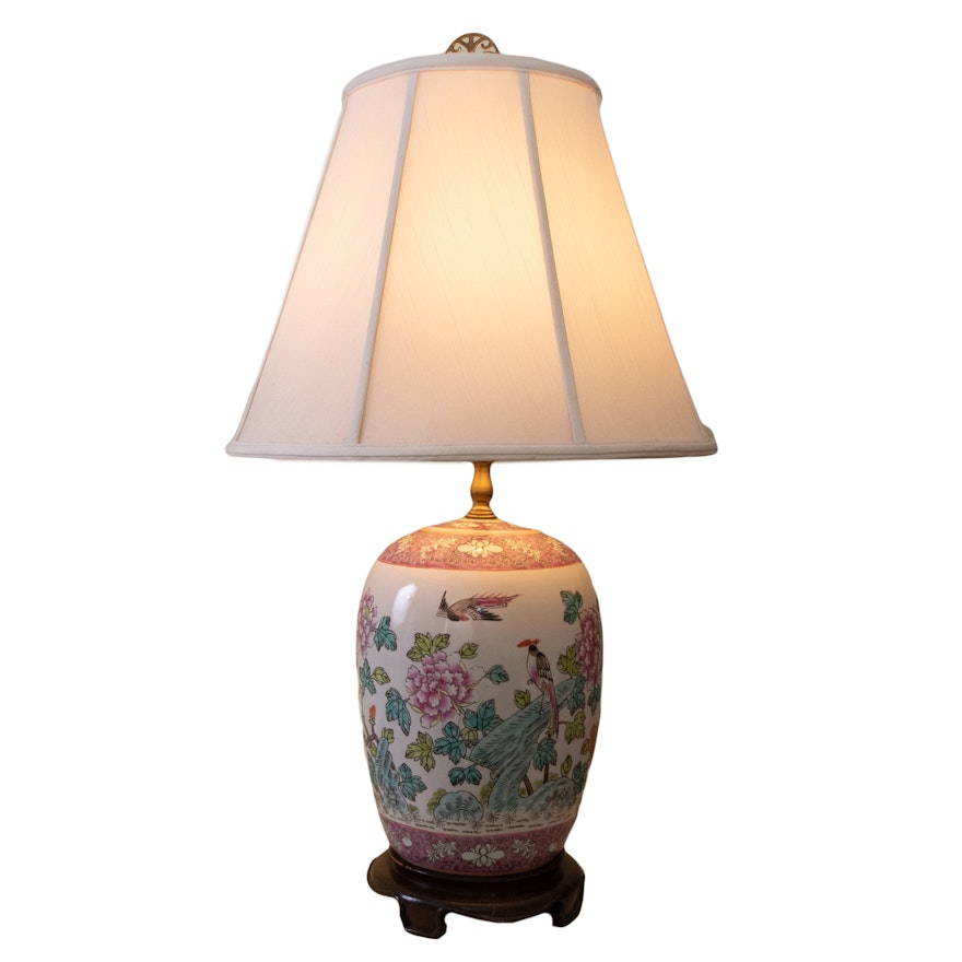 Chinese Ceramic Table Lamp by Monter Lite