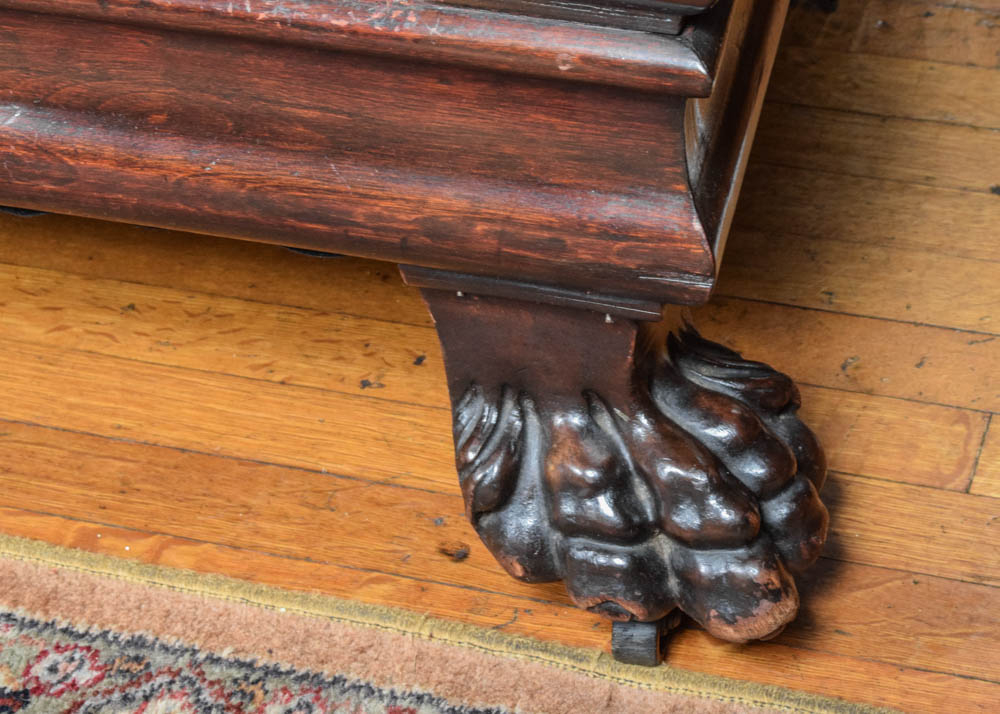 19th Century Empire Revival Walnut Sofa