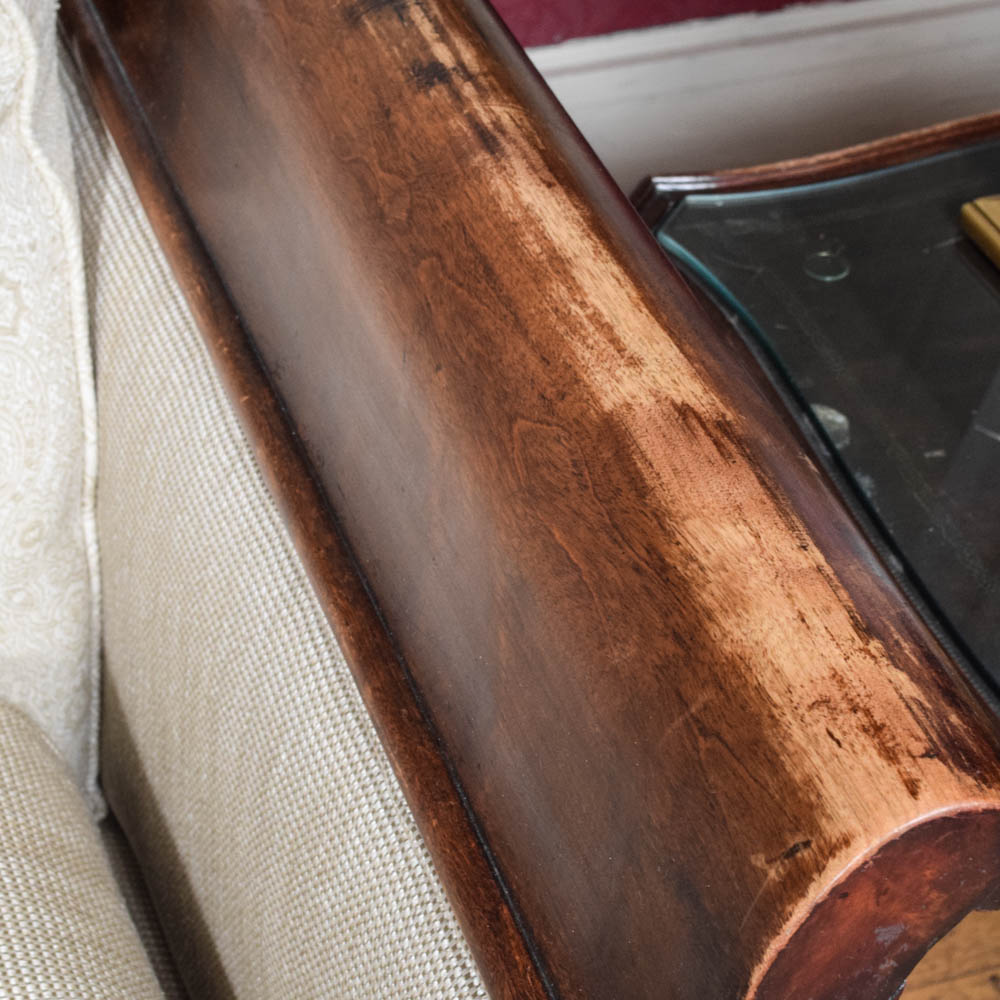 19th Century Empire Revival Walnut Sofa