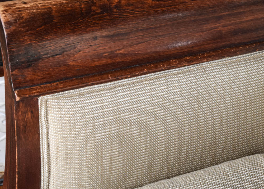 19th Century Empire Revival Walnut Sofa