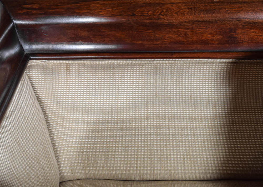 19th Century Empire Revival Walnut Sofa