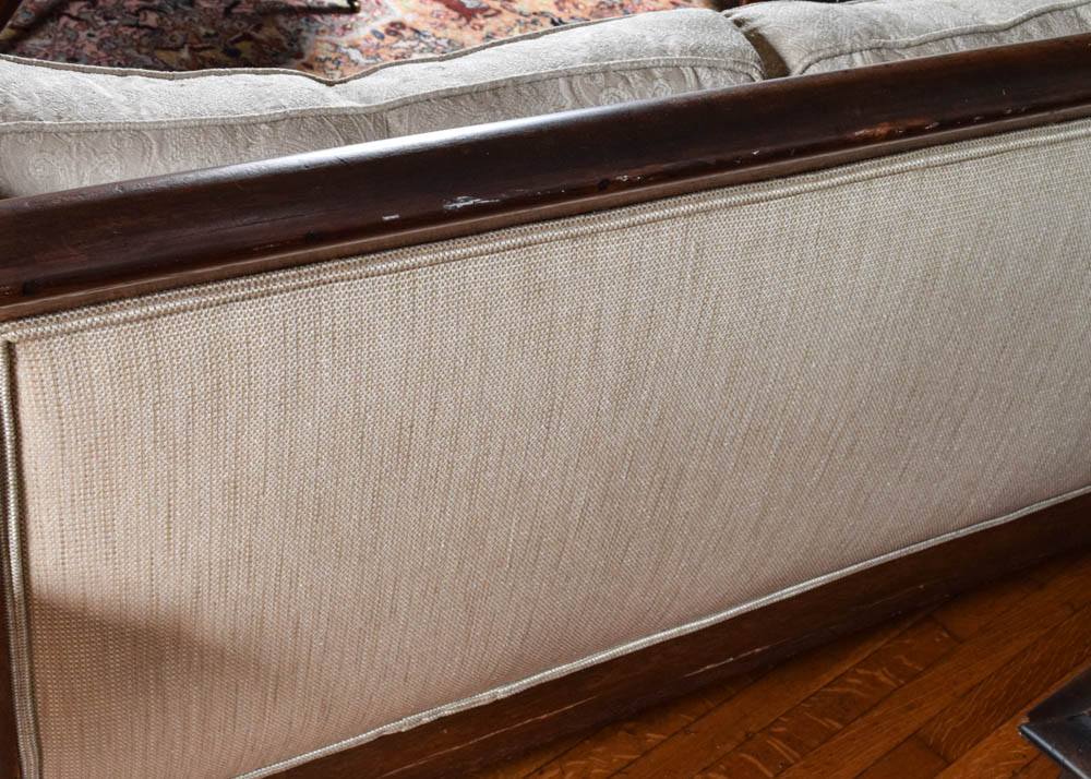 19th Century Empire Revival Walnut Sofa