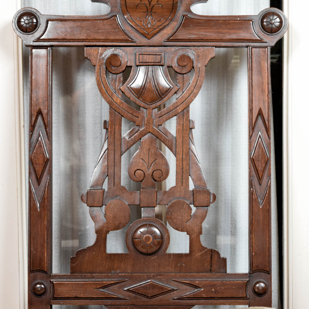 Antique Walnut Eastlake Music Chairs