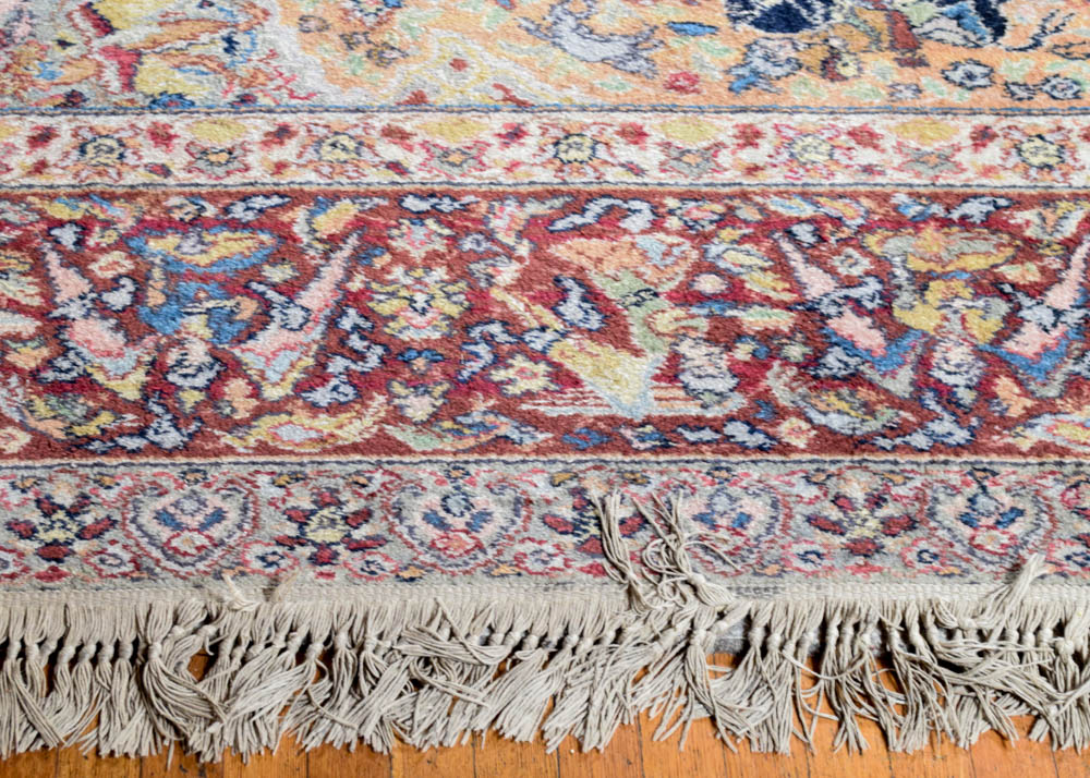 Vintage Power Loomed Persian Style Hunting Rug