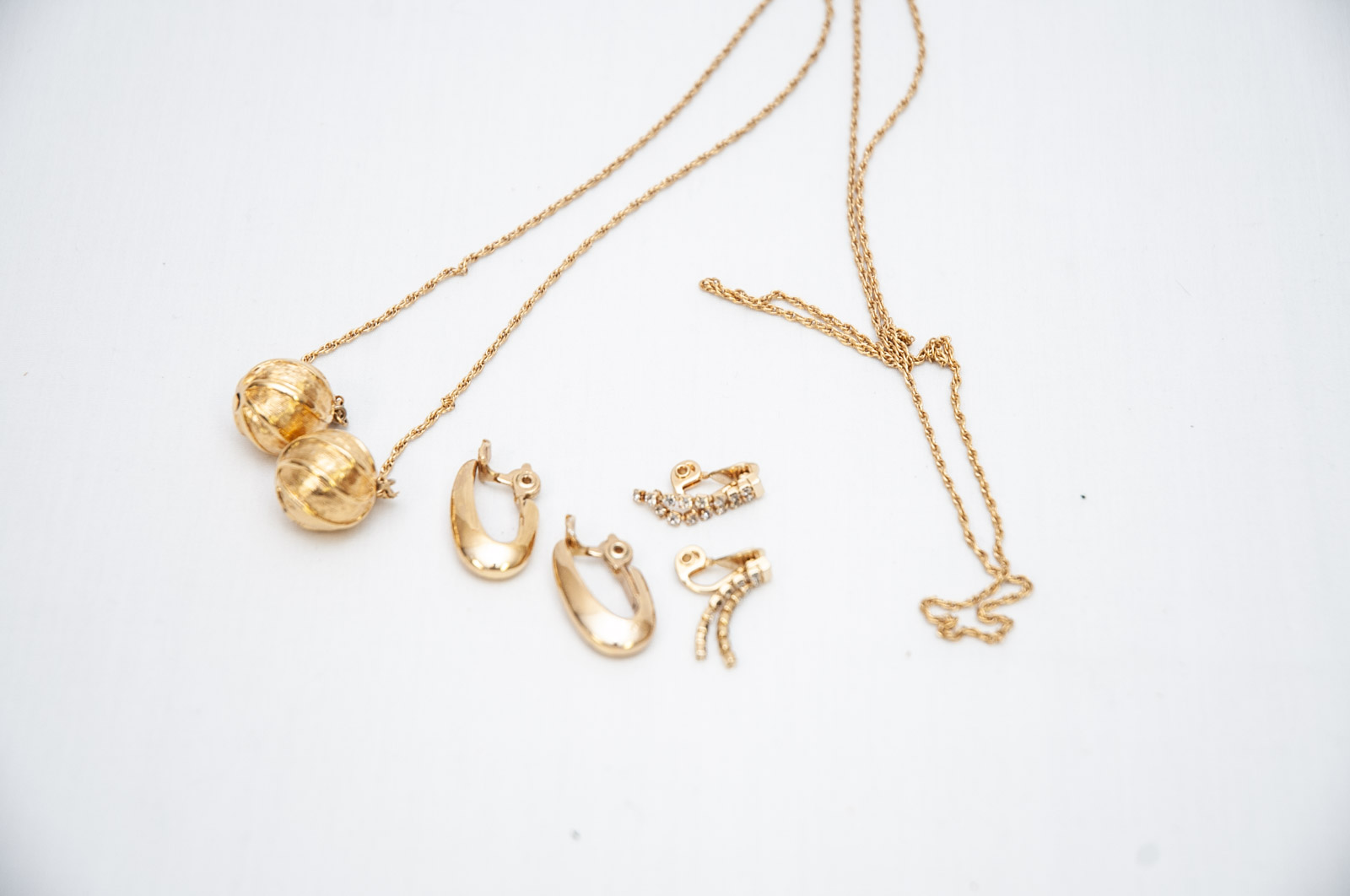 Gold Tone Jewelry Assortment Featuring Monet and Trifari