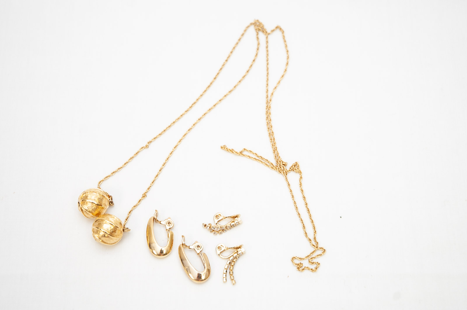 Gold Tone Jewelry Assortment Featuring Monet and Trifari