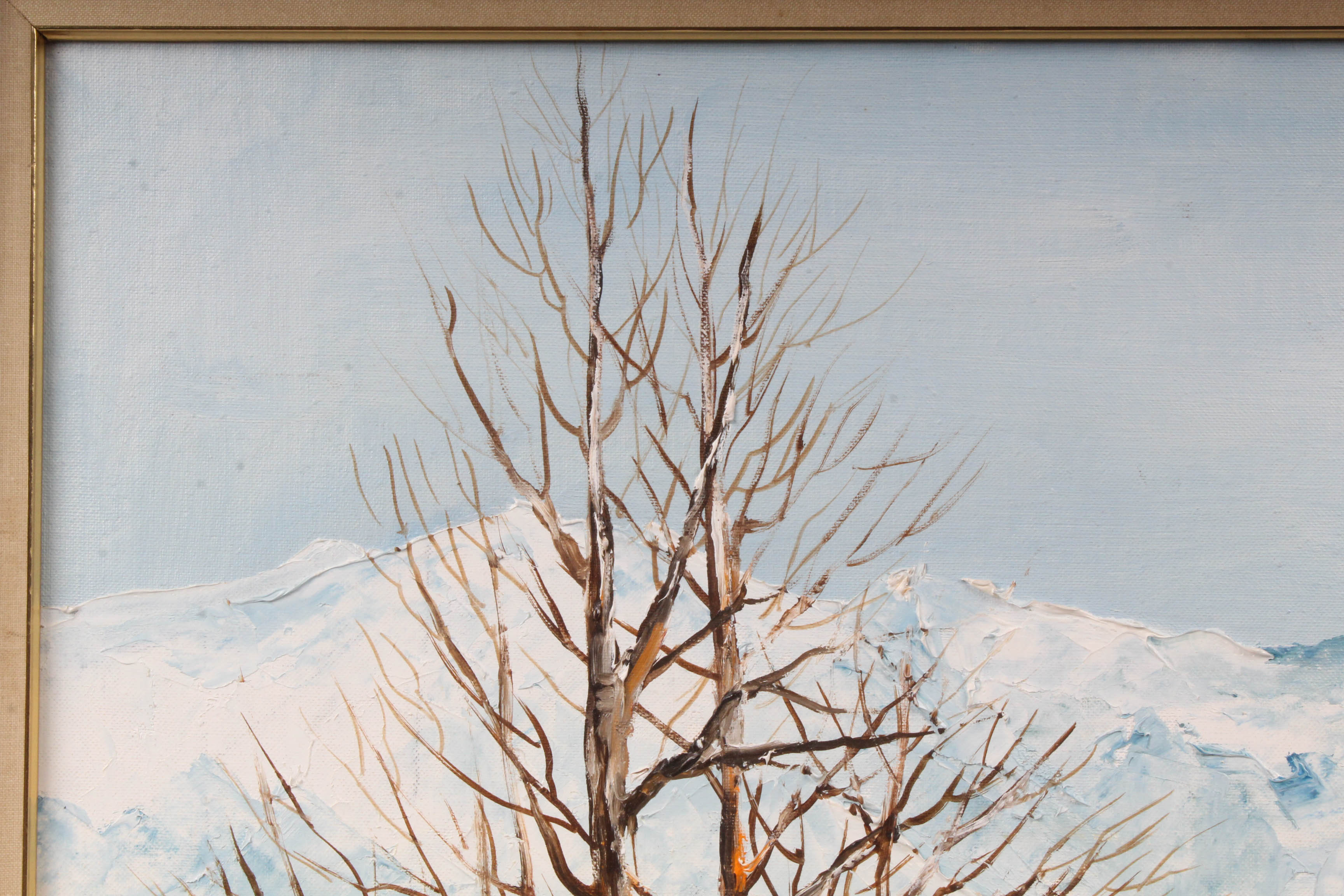 Jeanne Meisel Winter Landscape Oil Painting