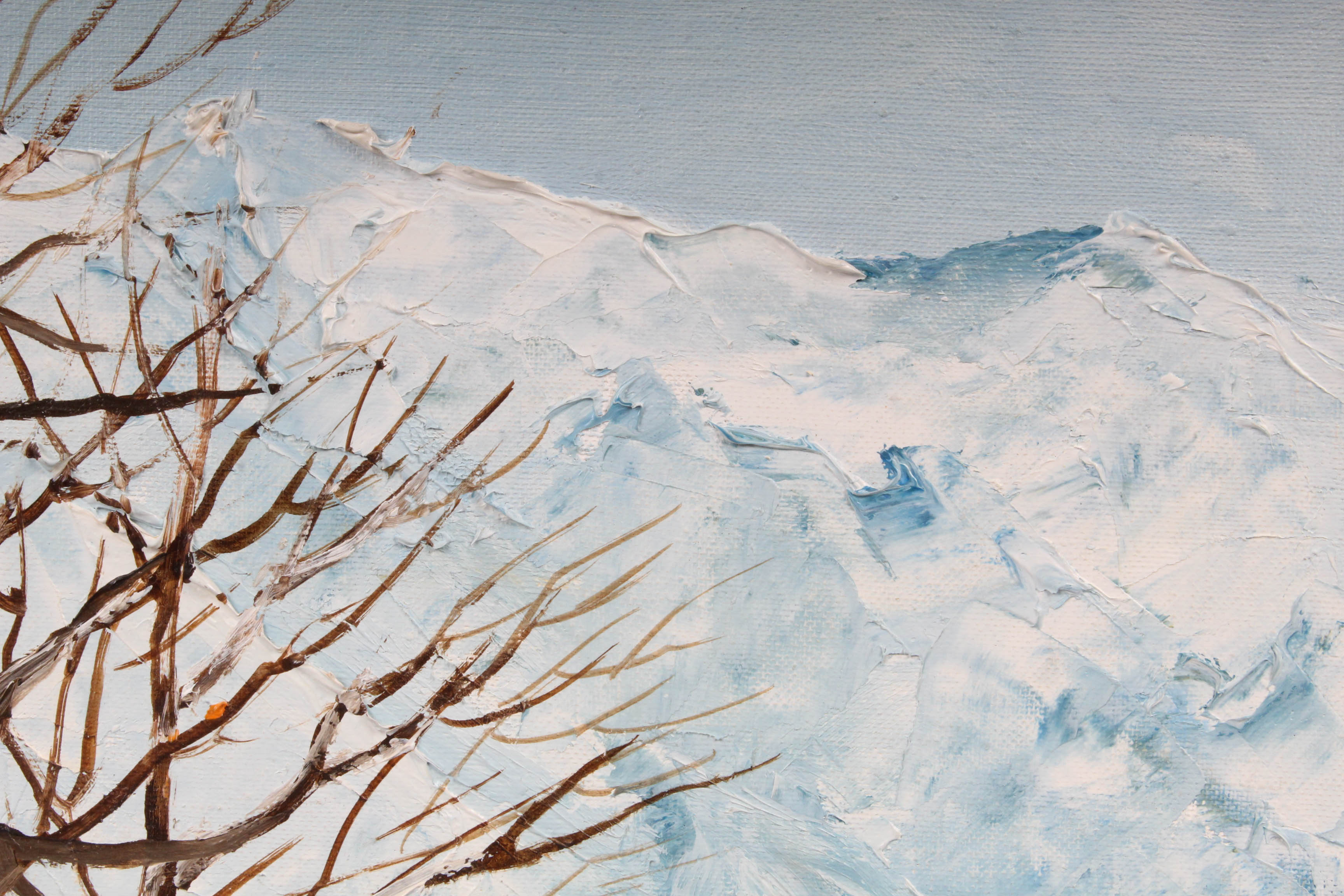 Jeanne Meisel Winter Landscape Oil Painting